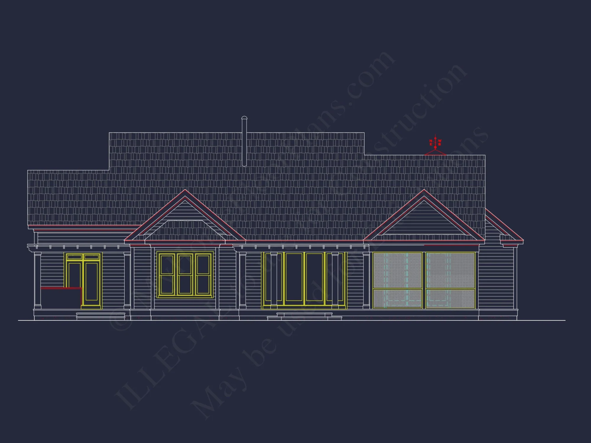 Beautiful house Plan Featuring Classic Architecture & CAD Designs