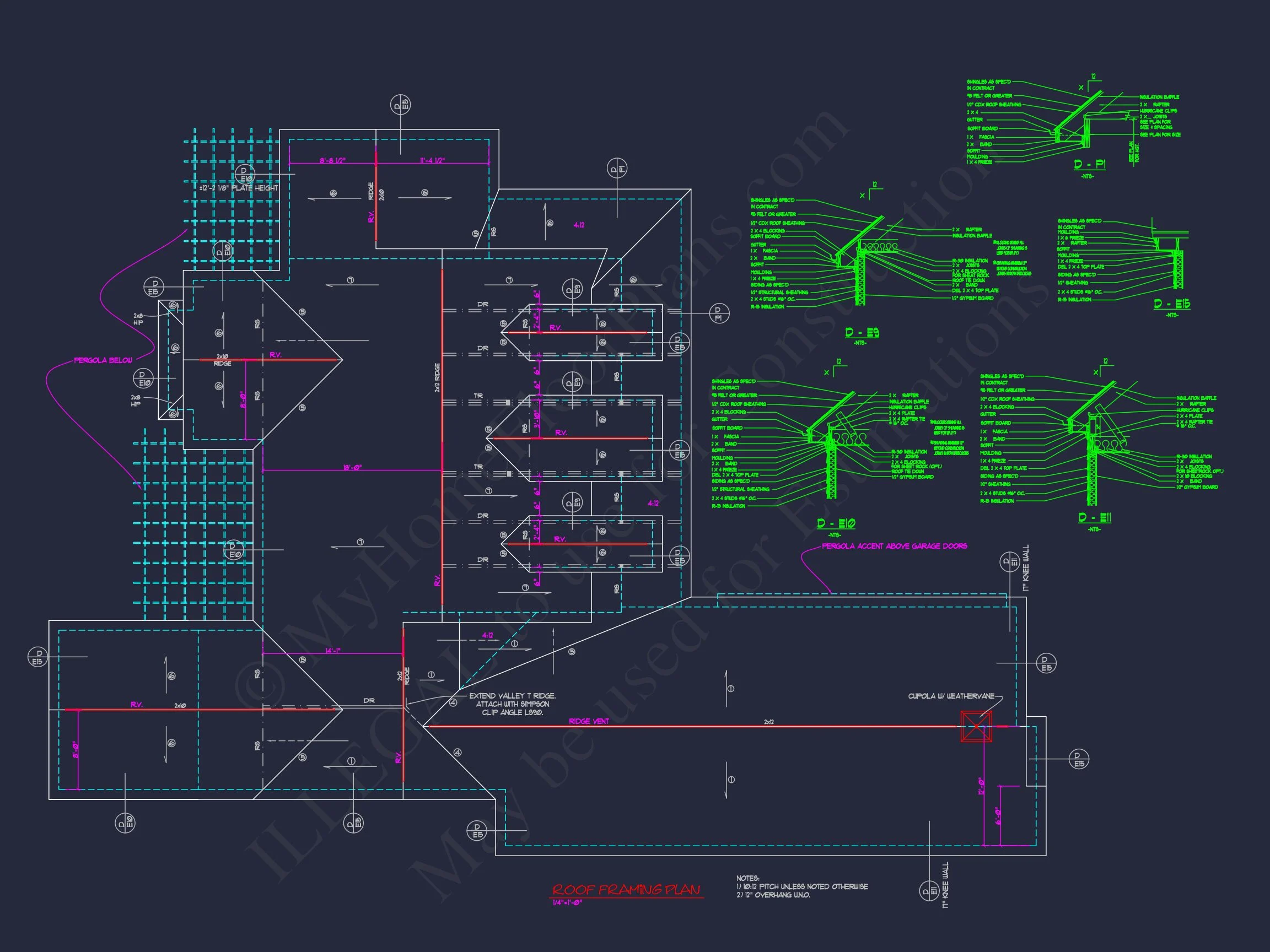 Elegant house Plan with CAD Blueprints