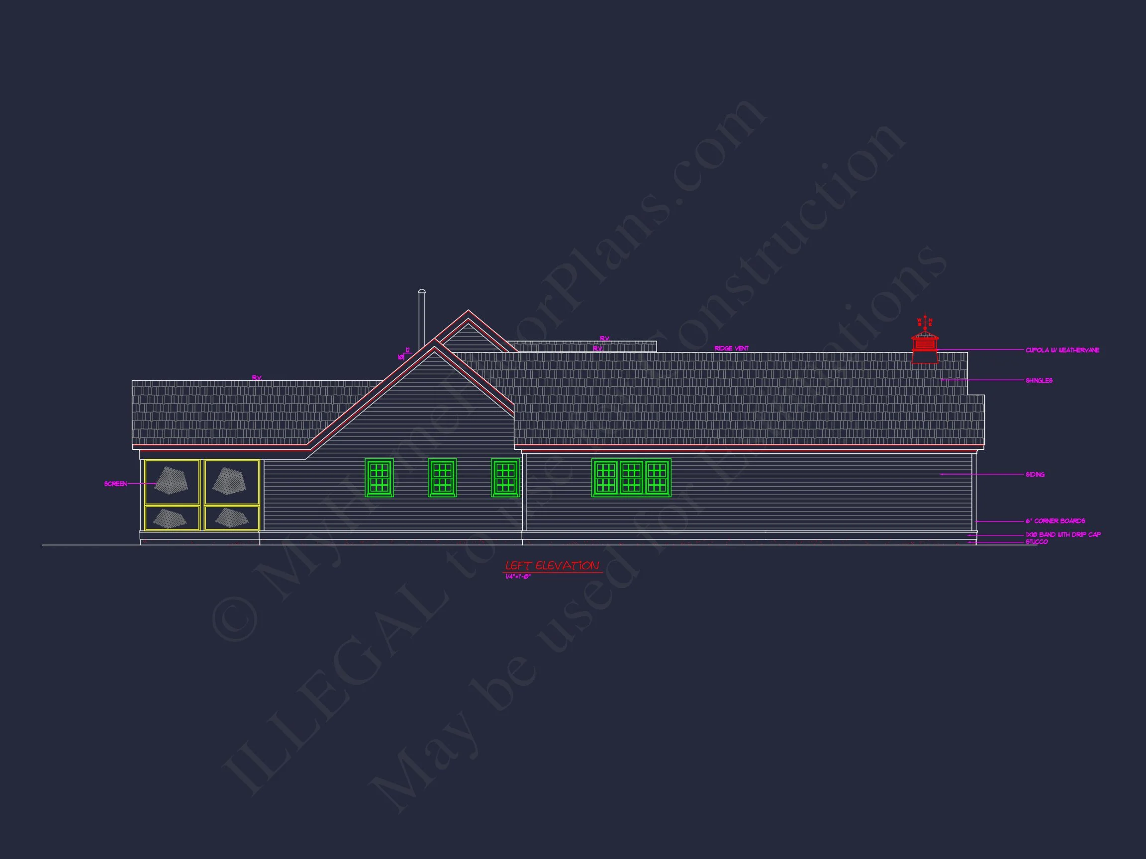 Elegant house Plan with CAD Blueprints