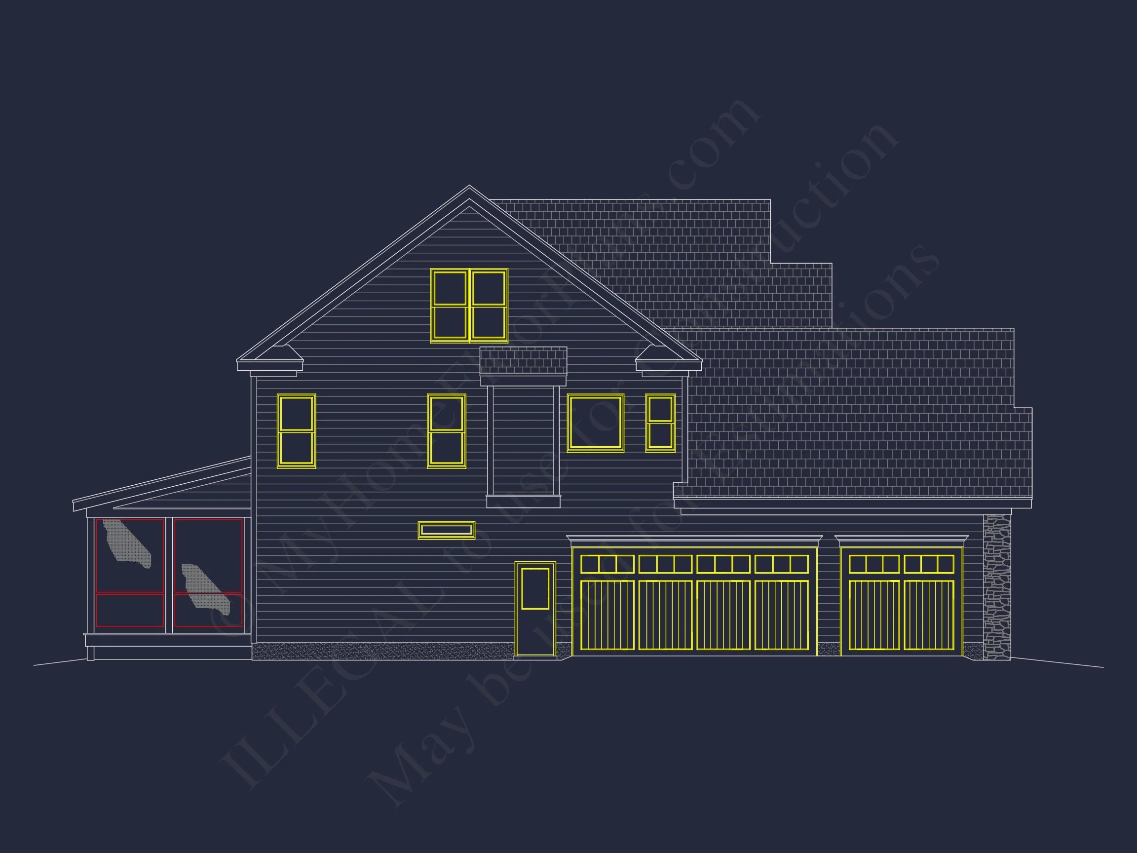 14-1671 HOUSE PLAN - House Plan Blueprint with Spacious Layout, CAD Design & Features 5 house Plan Blueprint with Spacious Layout, CAD Design & Features
