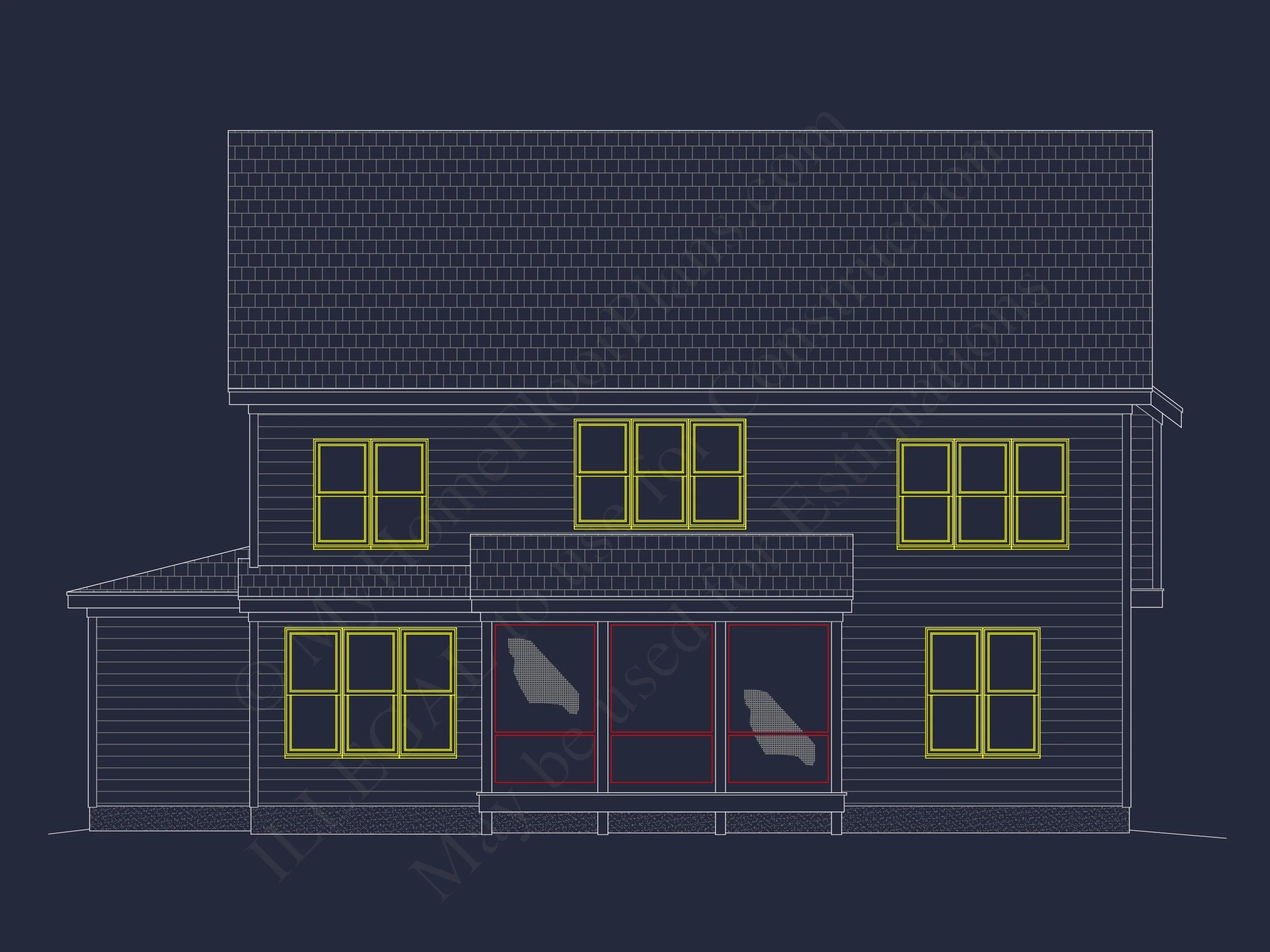 14-1671 HOUSE PLAN - House Plan Blueprint with Spacious Layout, CAD Design & Features 4 house Plan Blueprint with Spacious Layout, CAD Design & Features