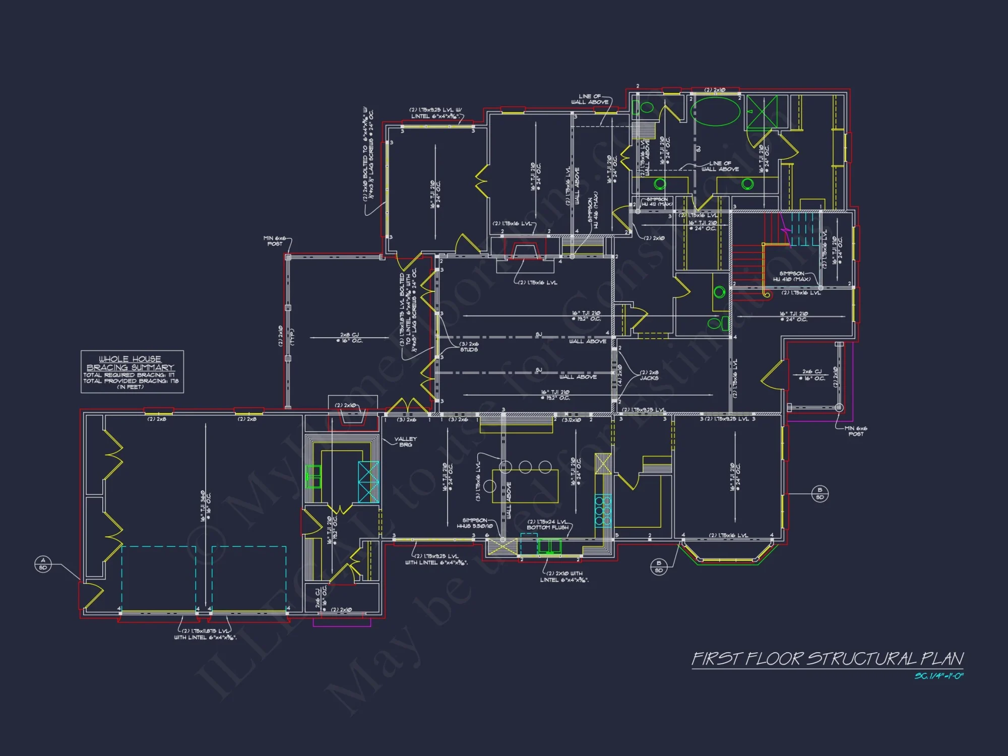 Stunning house Plan Design with Architectural CAD Blueprint