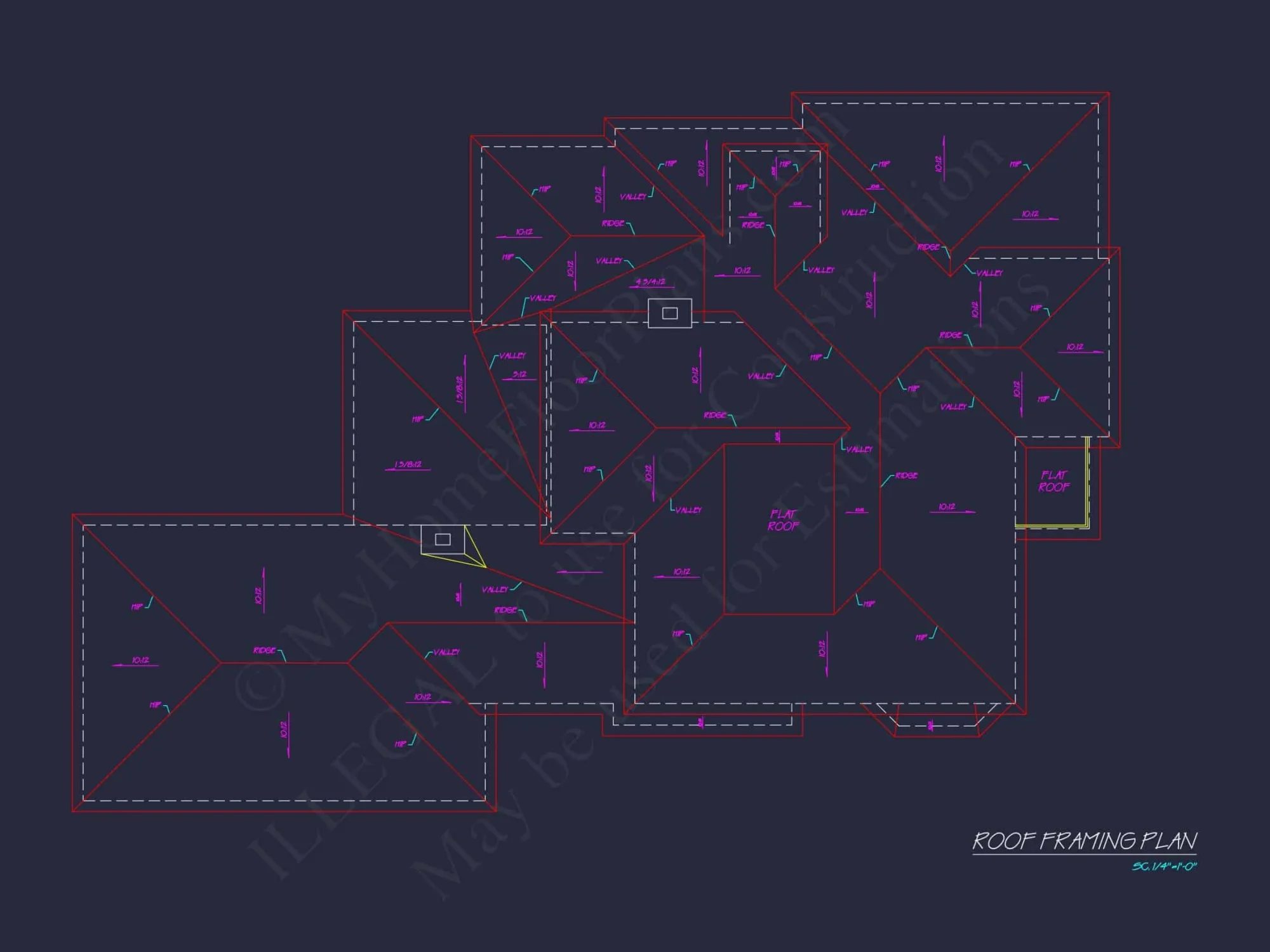 Stunning house Plan Design with Architectural CAD Blueprint