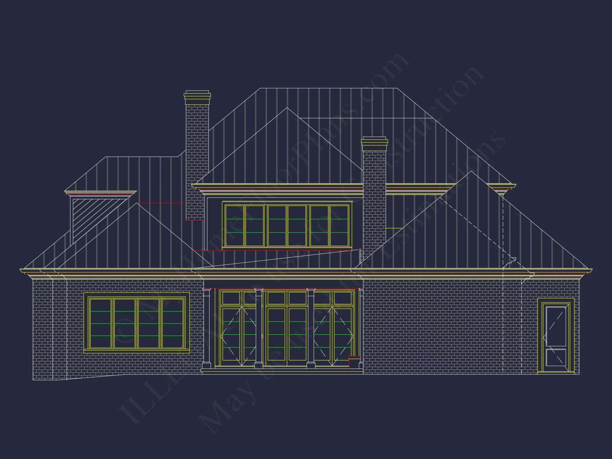 Stunning house Plan Design with Architectural CAD Blueprint