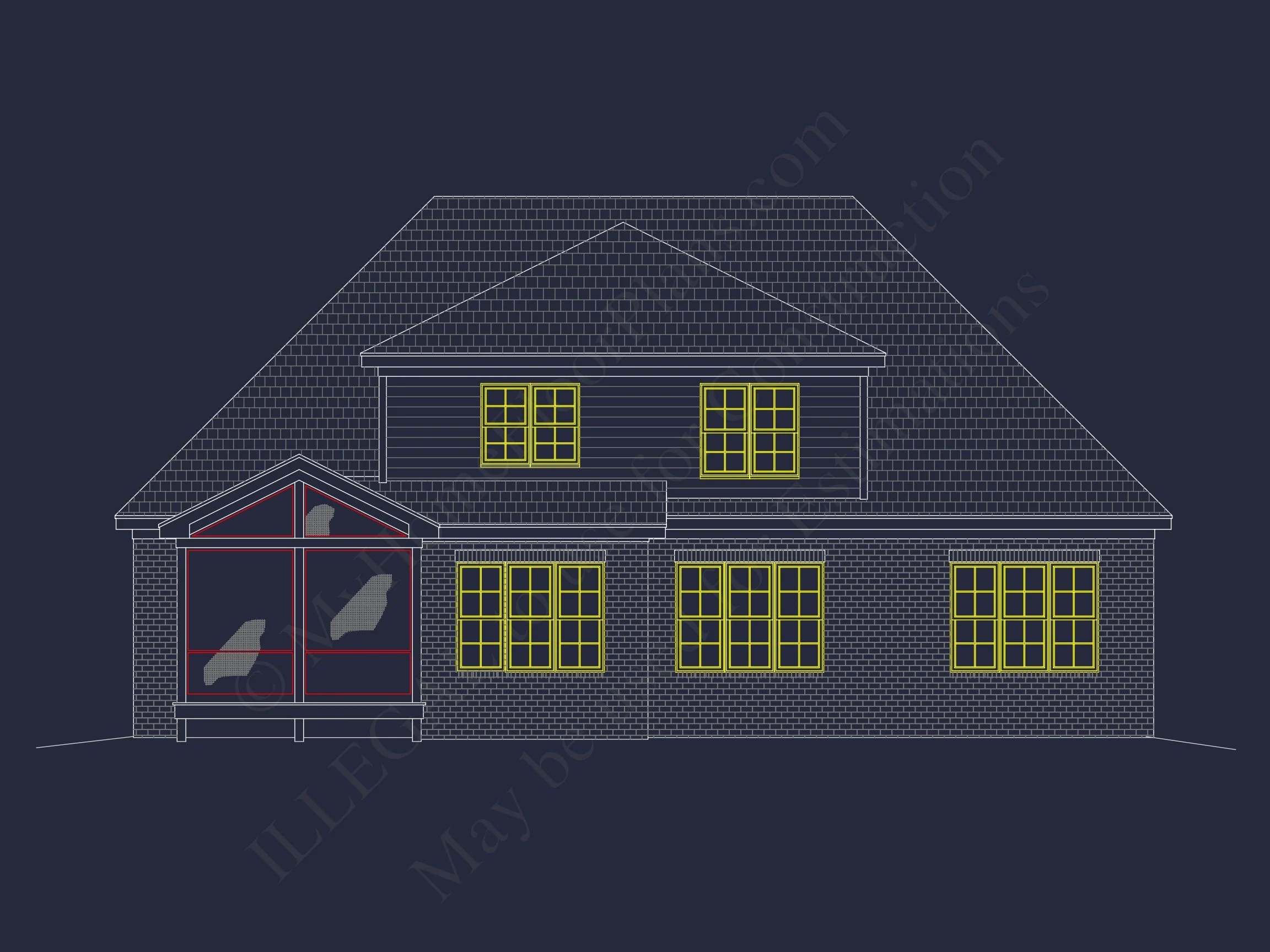 14-1568 HOUSE PLAN - Craftsman and Traditional House Floor Plan with CAD Designs 4 Craftsman and Traditional house Floor Plan with CAD Designs
