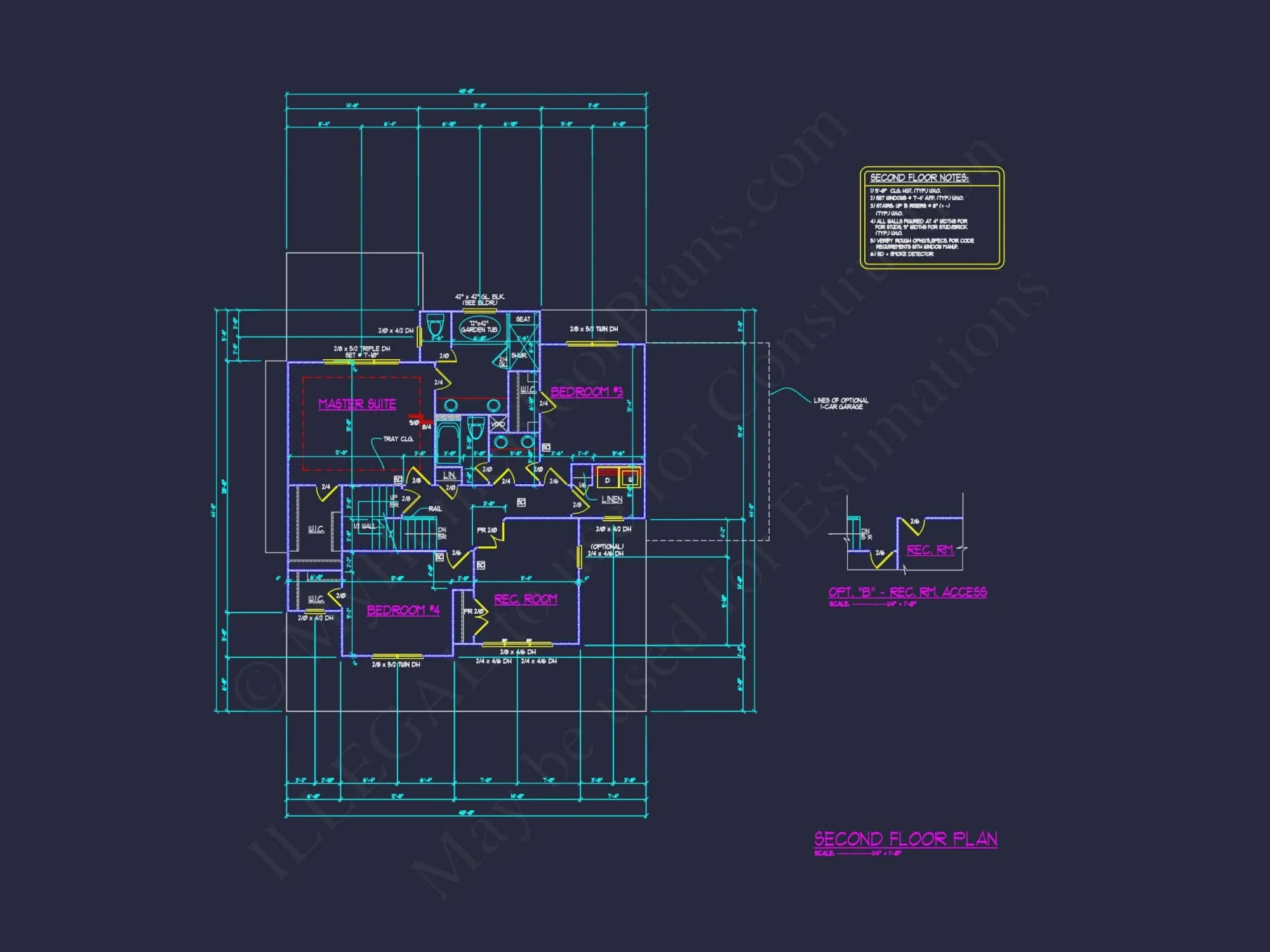 Modern 3-Story Craftsman house Plan with CAD Blueprints
