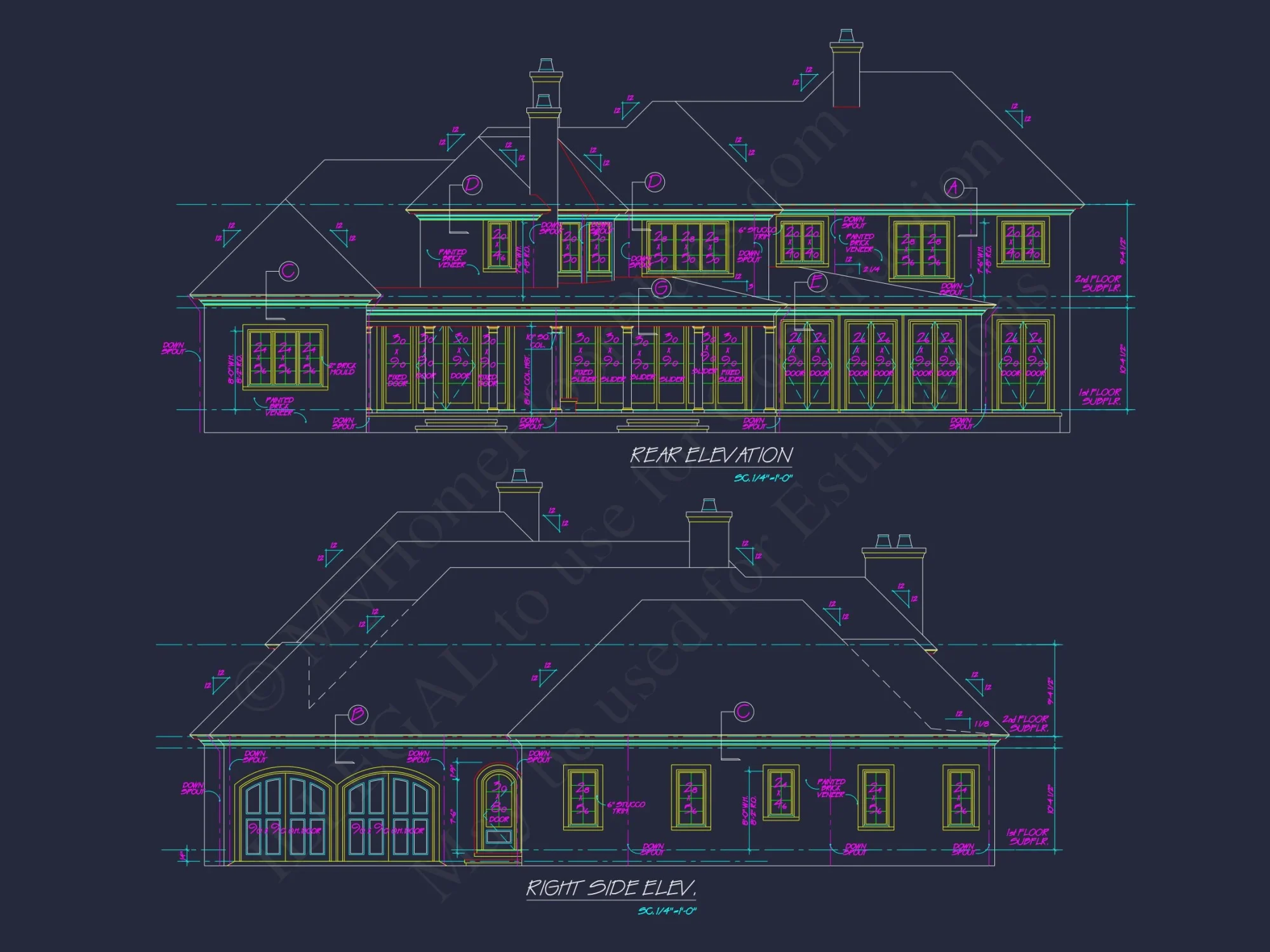 Luxury house Floor Plan with Blueprint Designs & Features