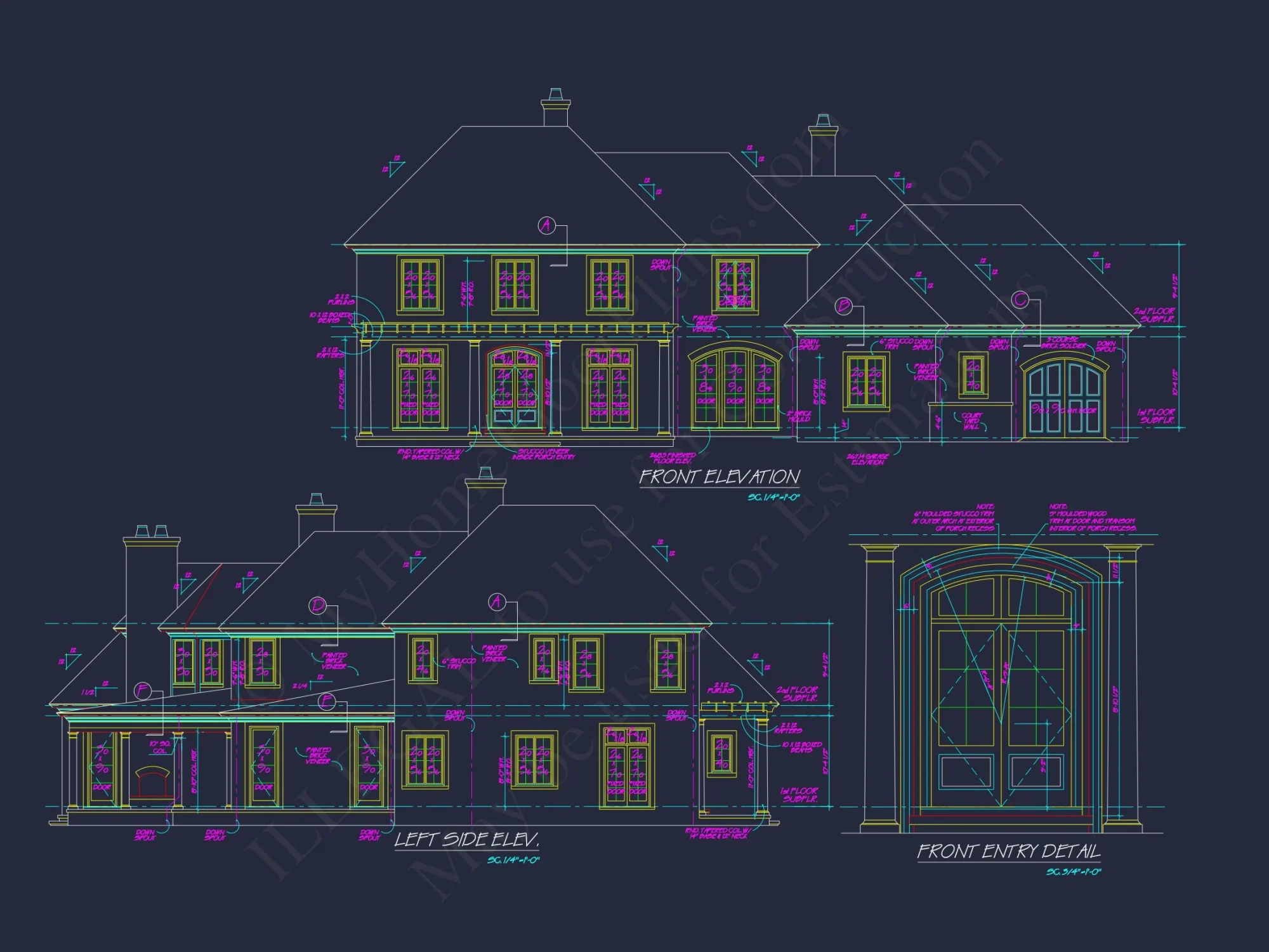 Luxury house Floor Plan with Blueprint Designs & Features