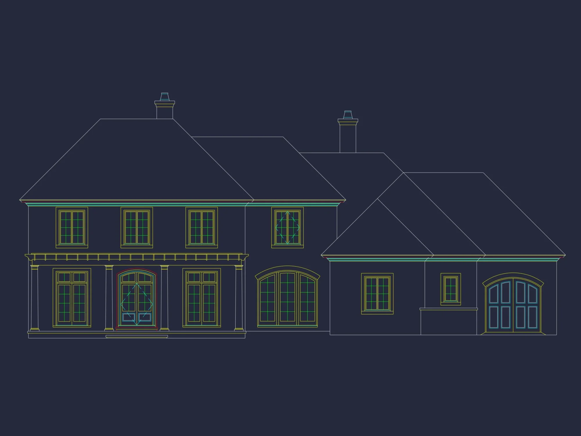 Luxury house Floor Plan with Blueprint Designs & Features