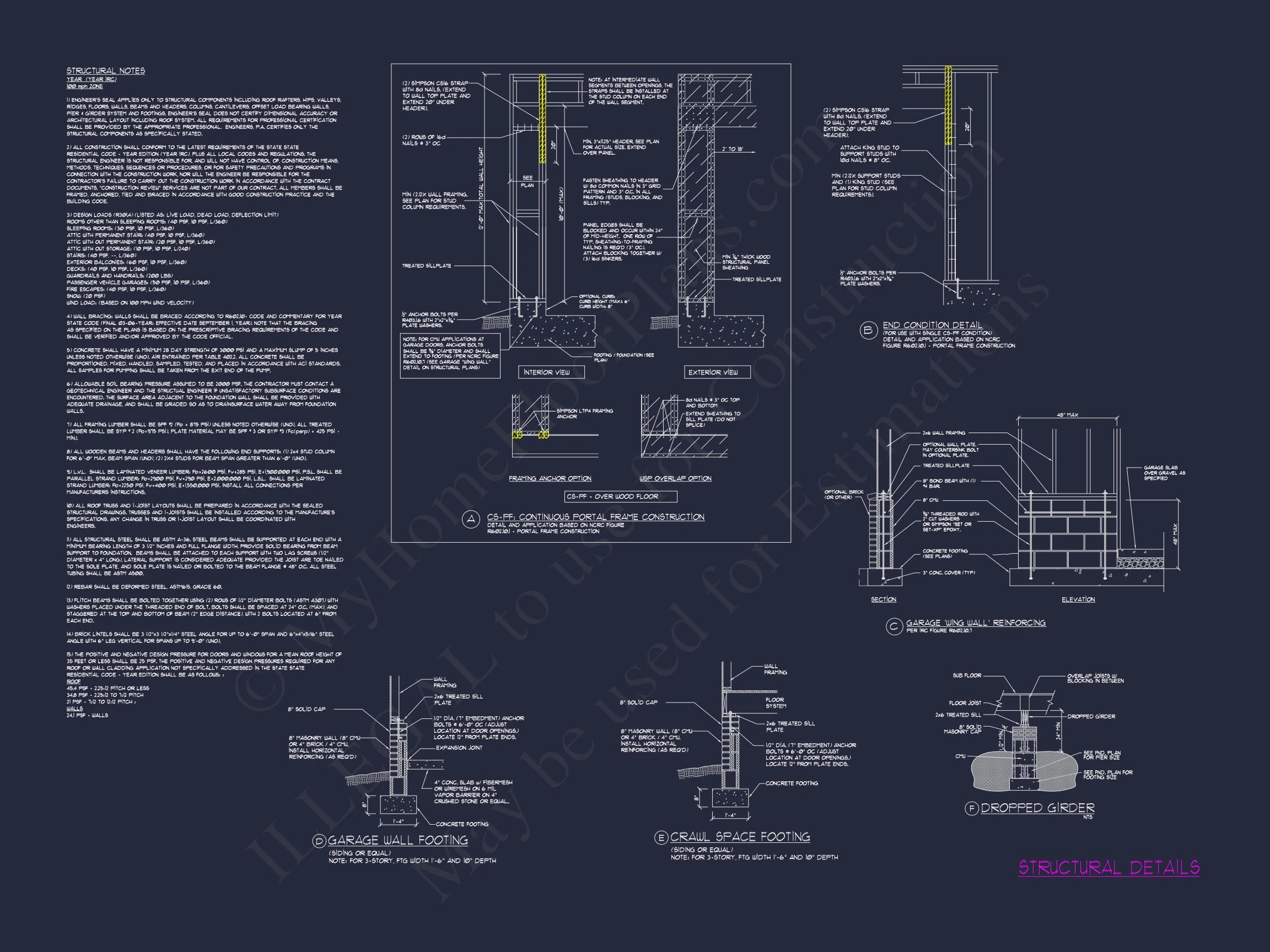 Modern Suburban house Blueprint: 4-Bedroom Floor Plan Designs