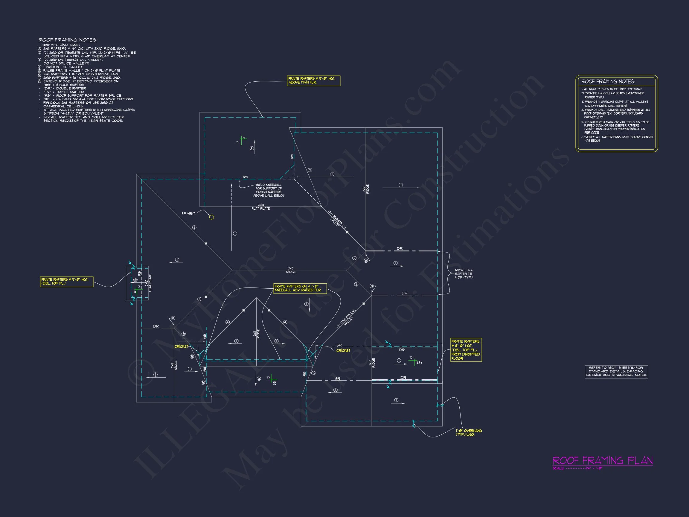 Modern Suburban house Blueprint: 4-Bedroom Floor Plan Designs