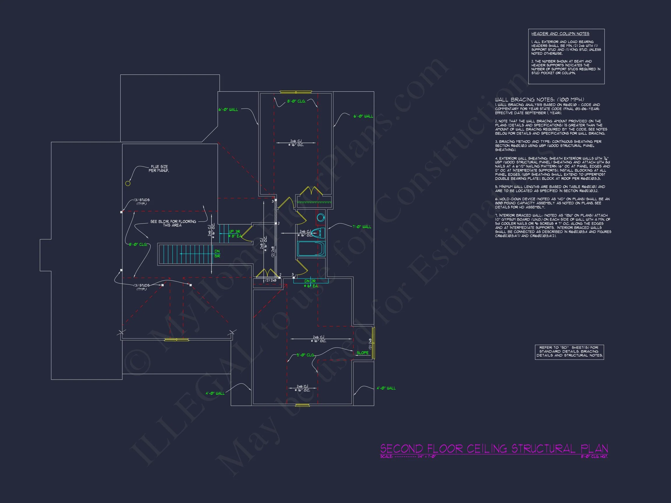 Modern Suburban house Blueprint: 4-Bedroom Floor Plan Designs