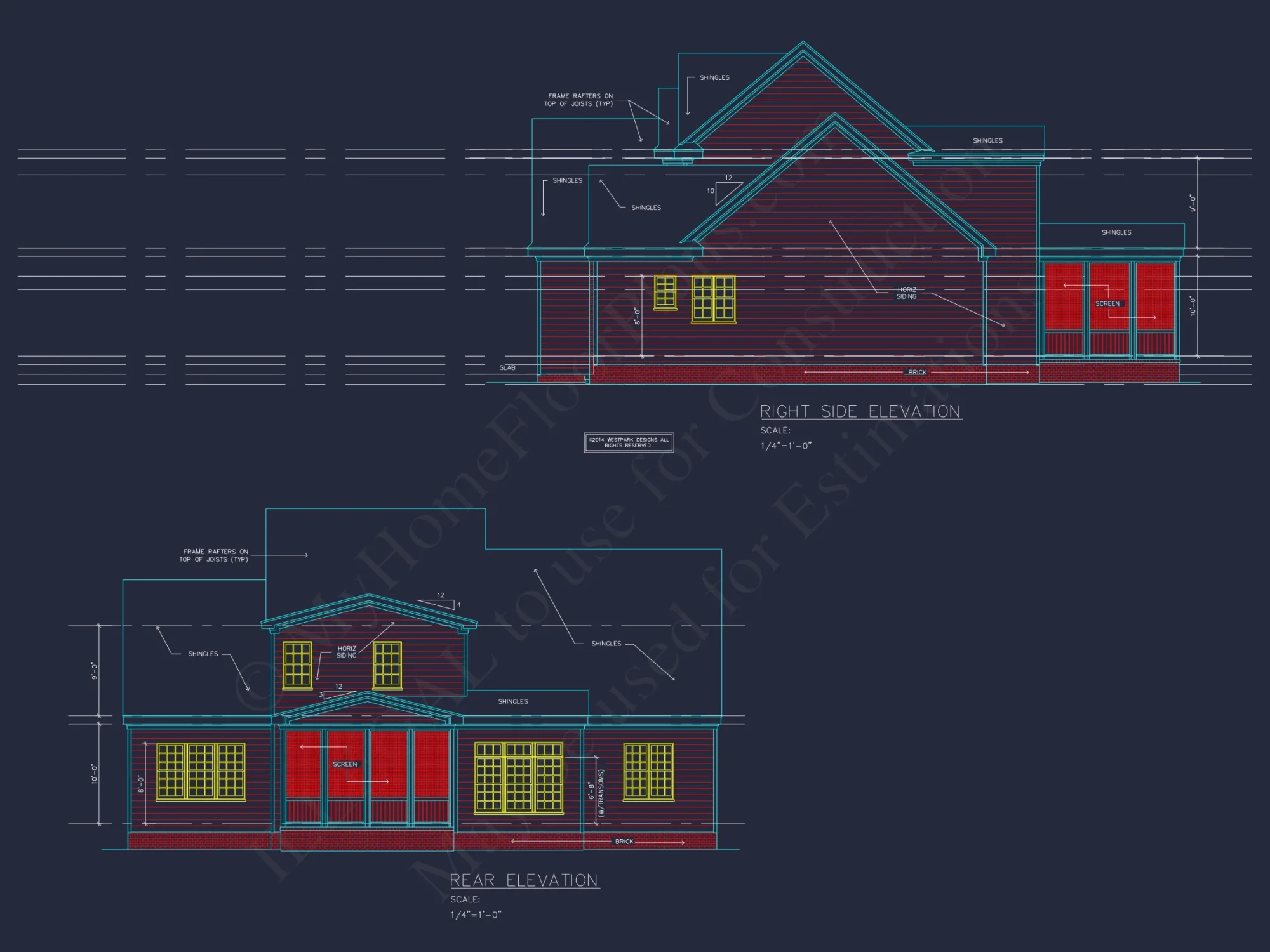 Classic house Plan with 2 Floors, CAD Blueprints & Designs
