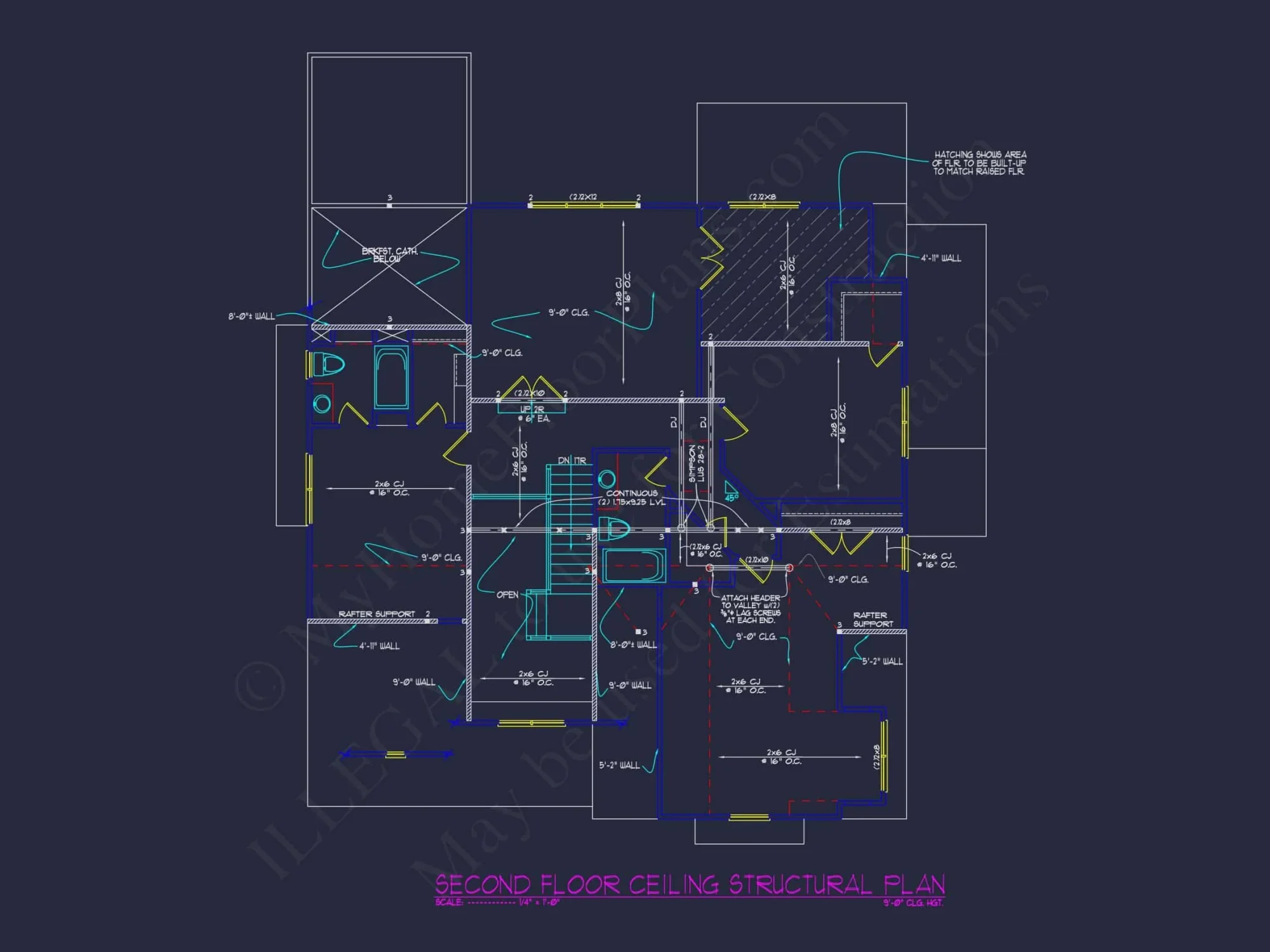 Traditional house Design with Blueprints and CAD Floor Plans