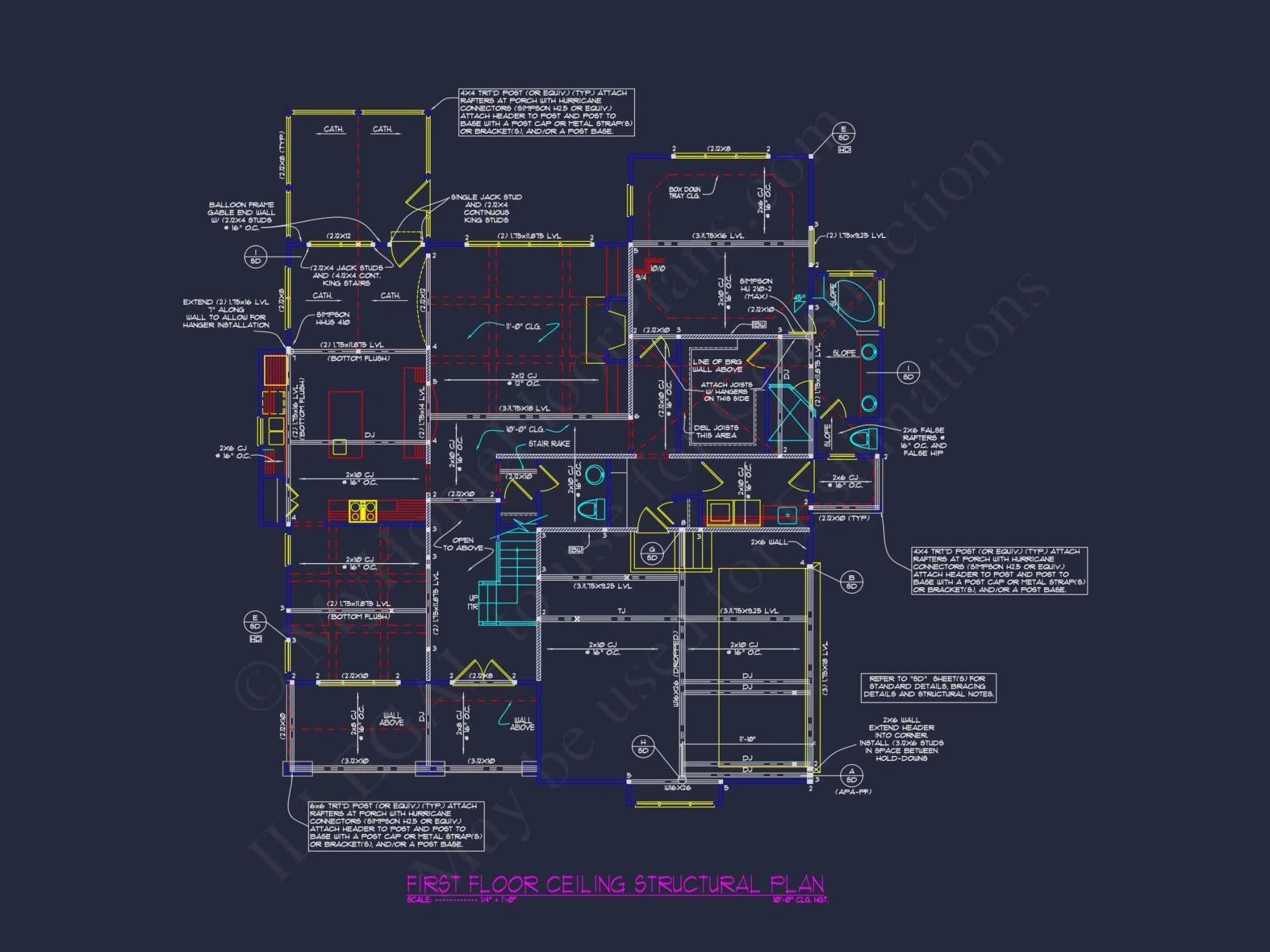 Traditional house Design with Blueprints and CAD Floor Plans