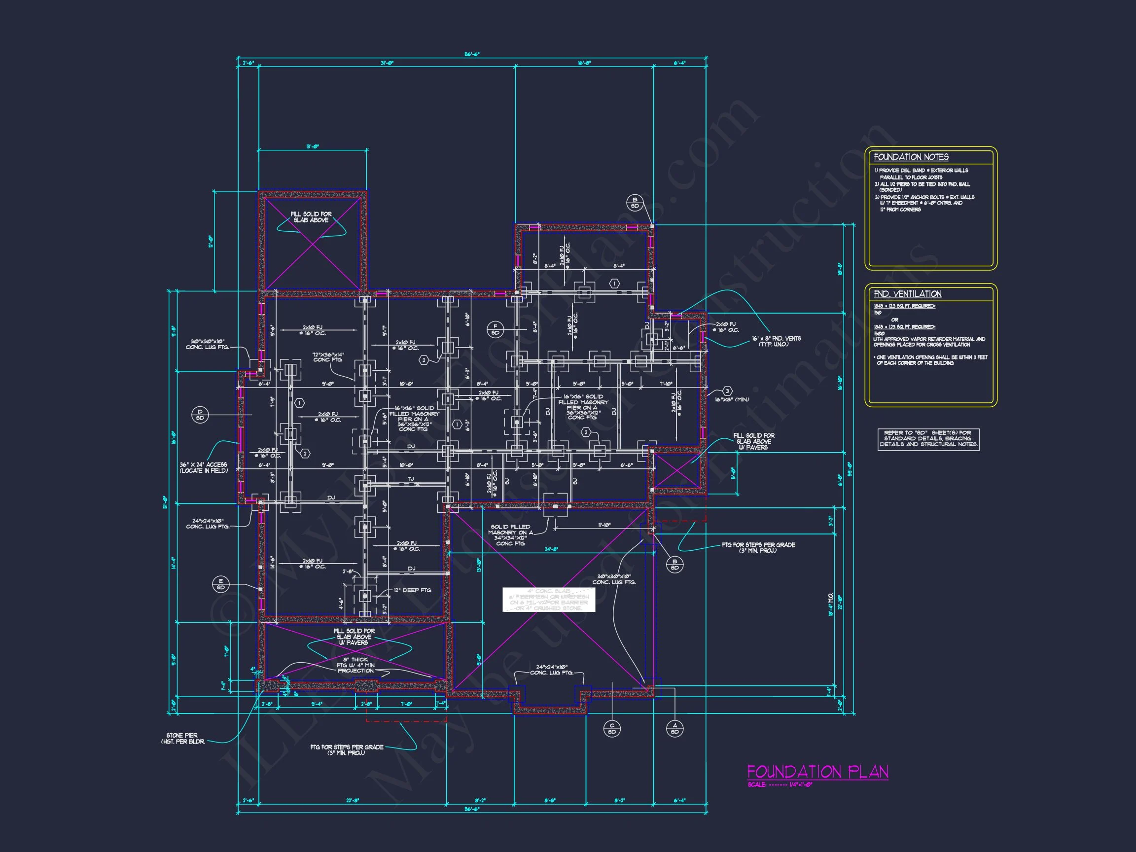 Traditional house Design with Blueprints and CAD Floor Plans