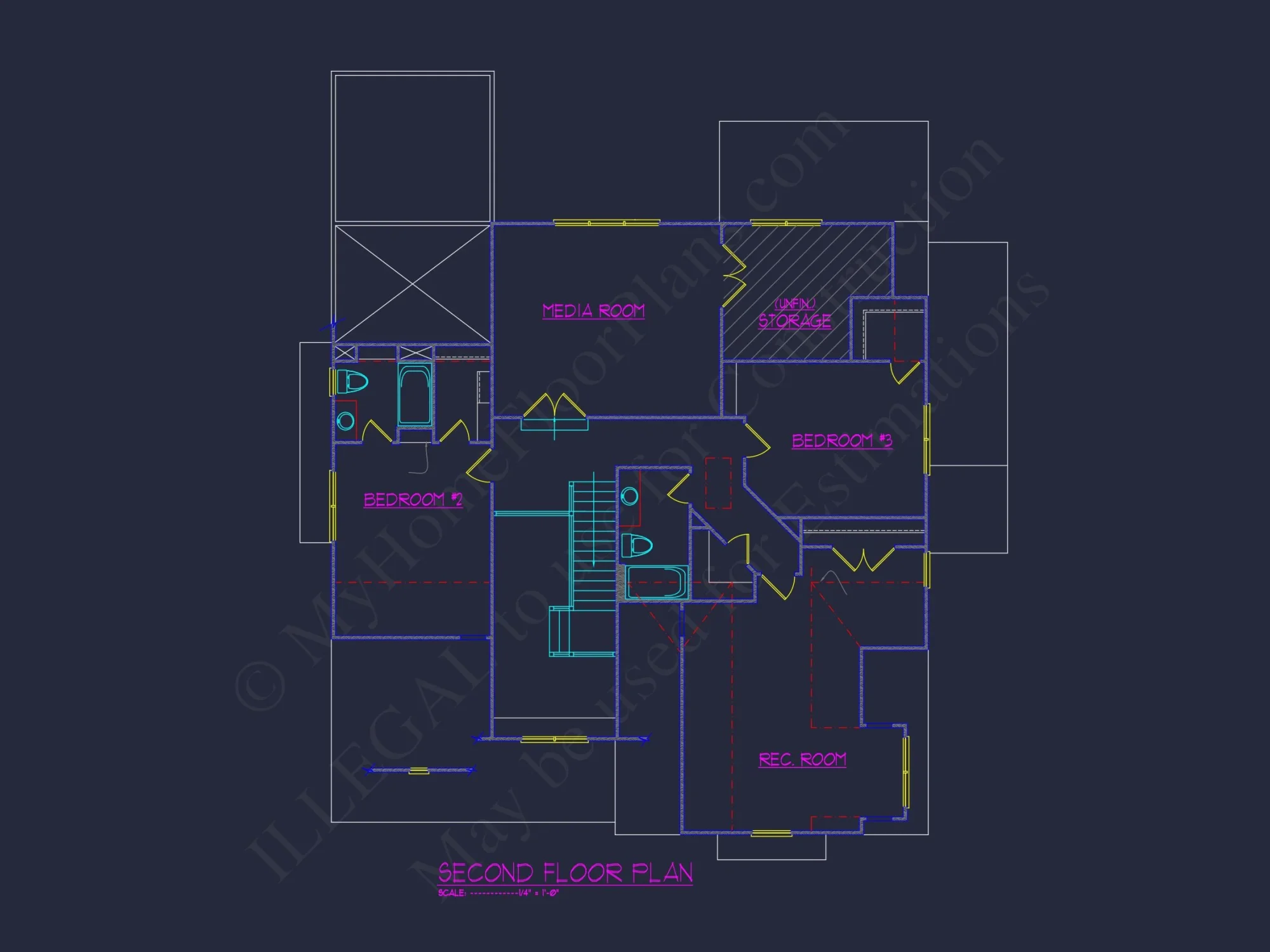Traditional house Design with Blueprints and CAD Floor Plans