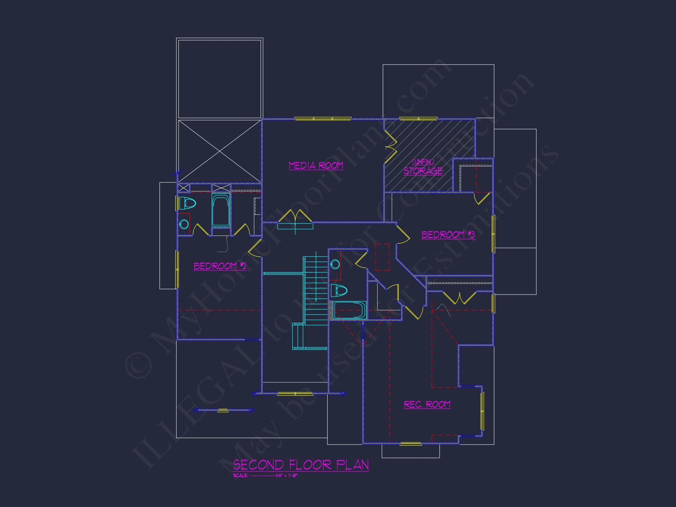 Traditional house Design with Blueprints and CAD Floor Plans