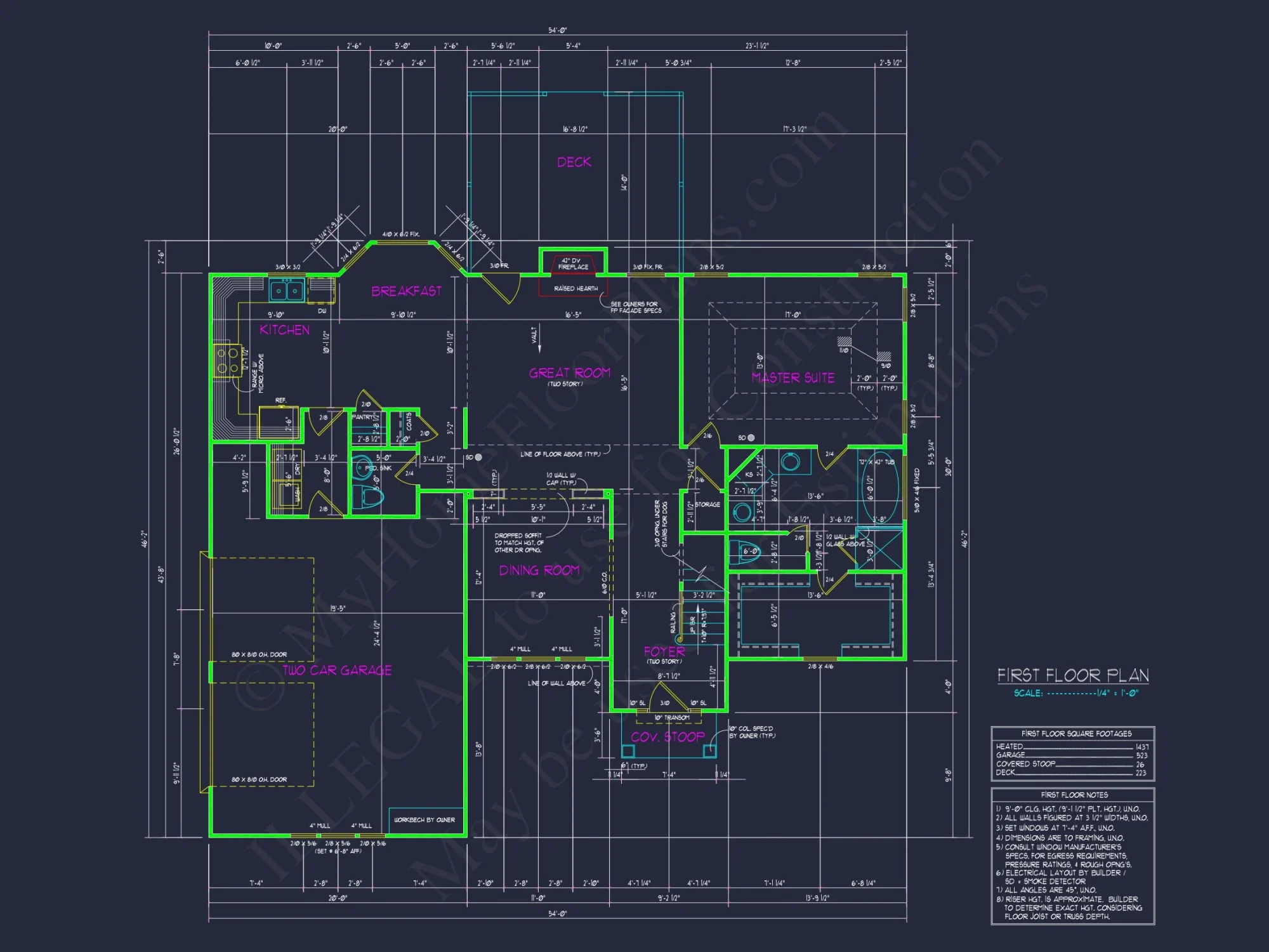 Customizable house Floor Plan: CAD Designs for All Builders