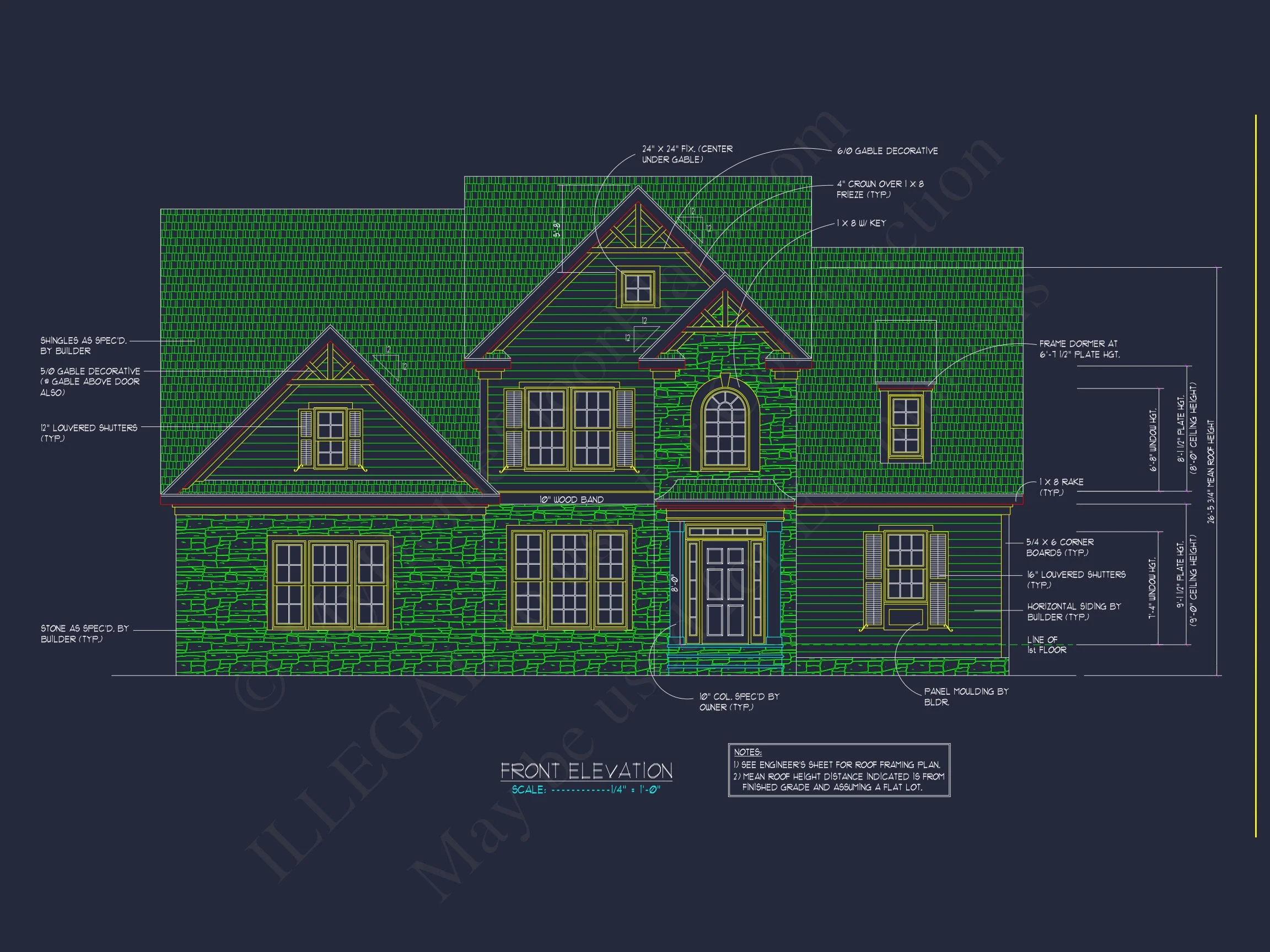14-1446 HOUSE PLAN - Customizable House Floor Plan: CAD Designs for All Builders 3 Customizable house Floor Plan: CAD Designs for All Builders