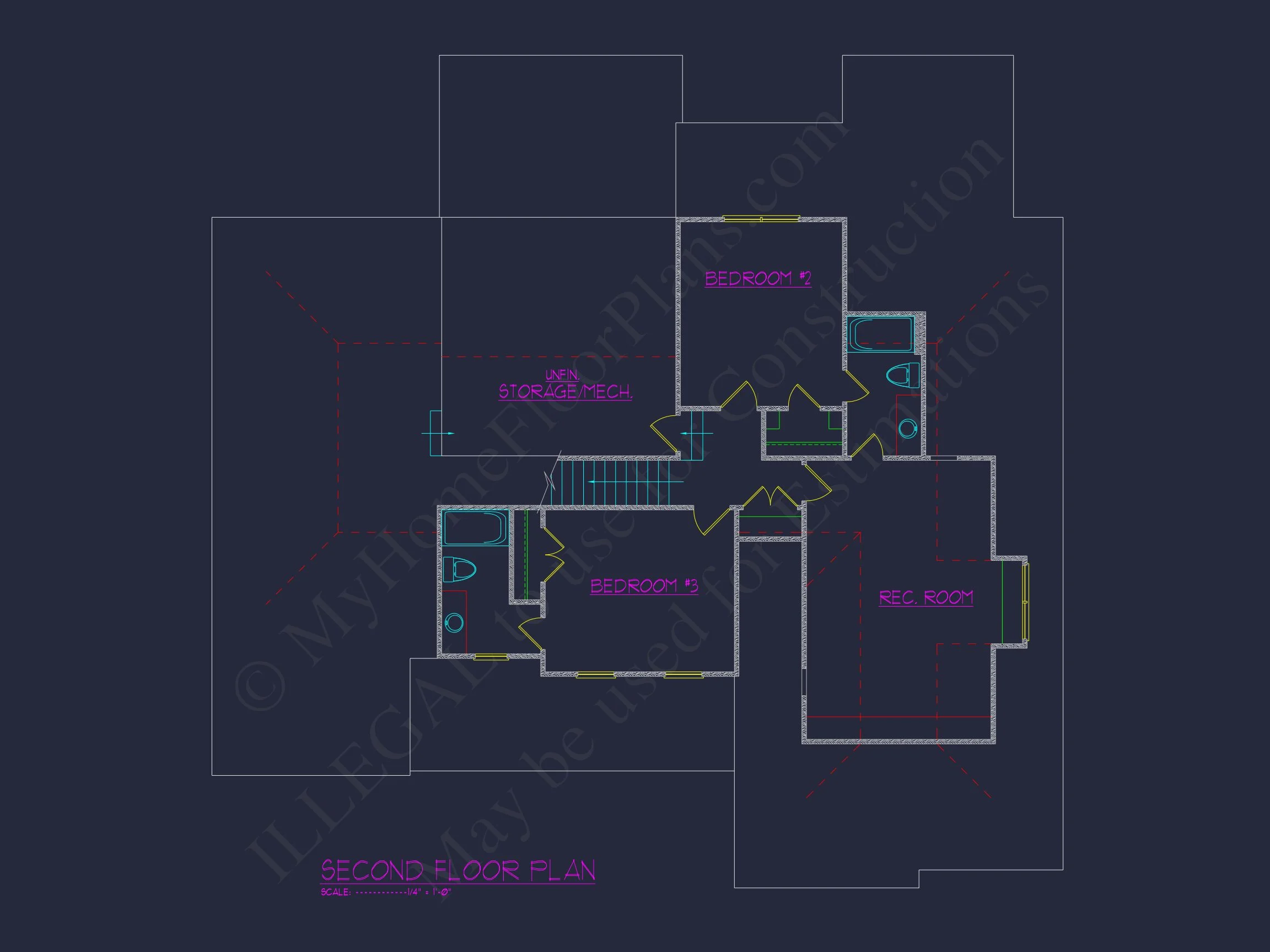 14-1440 HOUSE PLAN - Beautiful House Floor Plan with CAD Designs and Blueprints 6 Beautiful house Floor Plan with CAD Designs and Blueprints