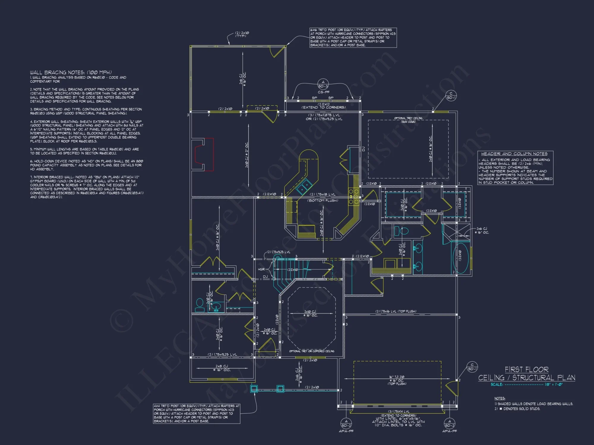 Charming 1.5 Story house Plan with Detailed CAD Blueprint Designs