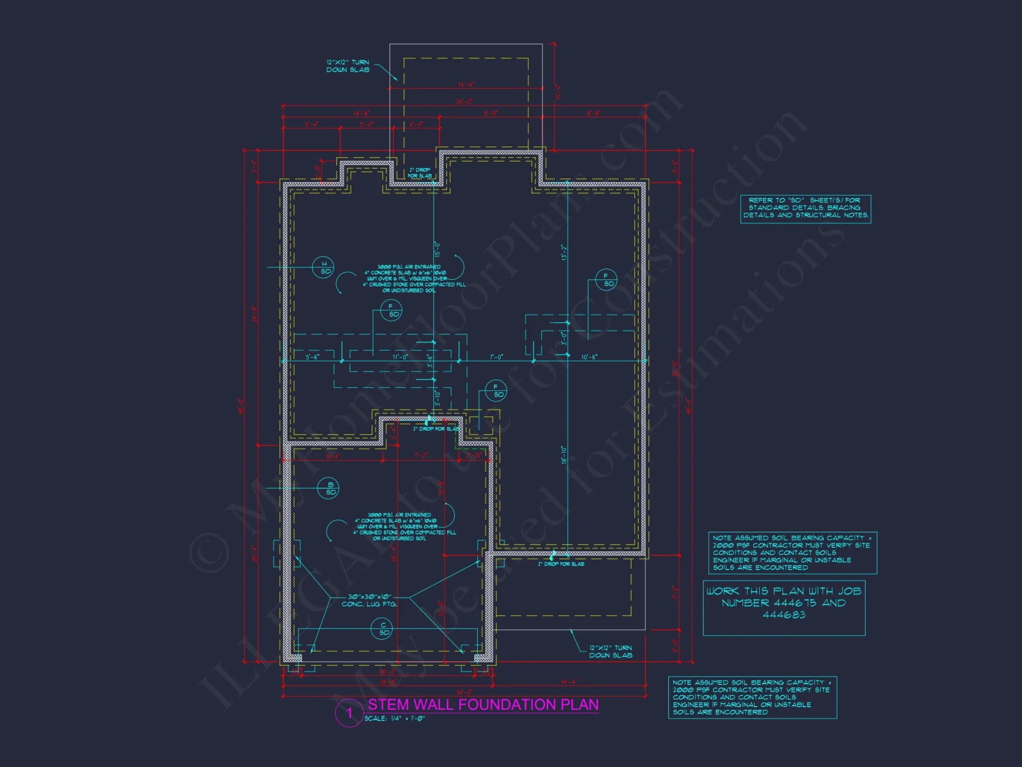house Floor Plan Blueprint with 4 Bedrooms