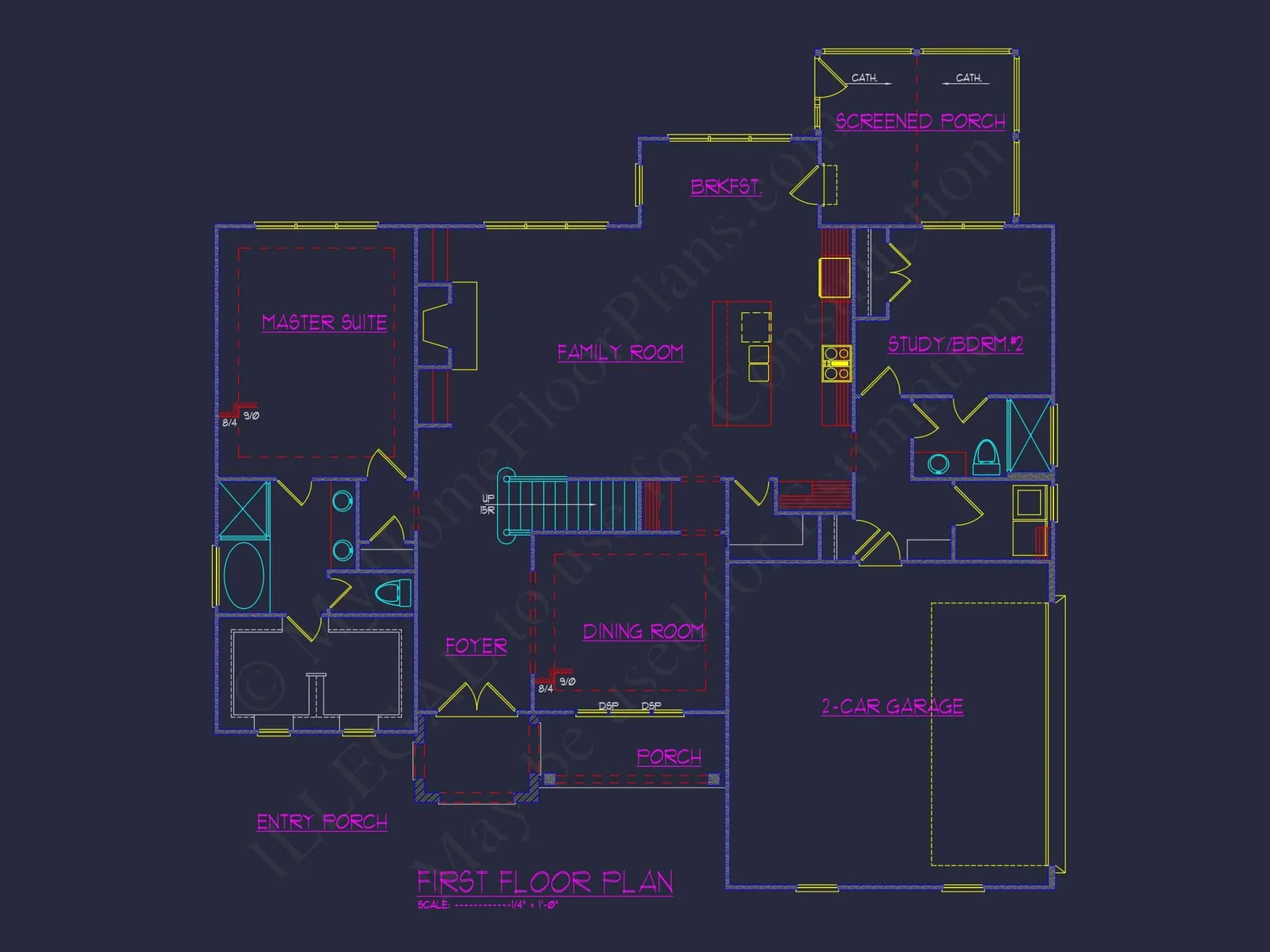 Elegant 2-Story house Plan with Blueprint and Floor Designs