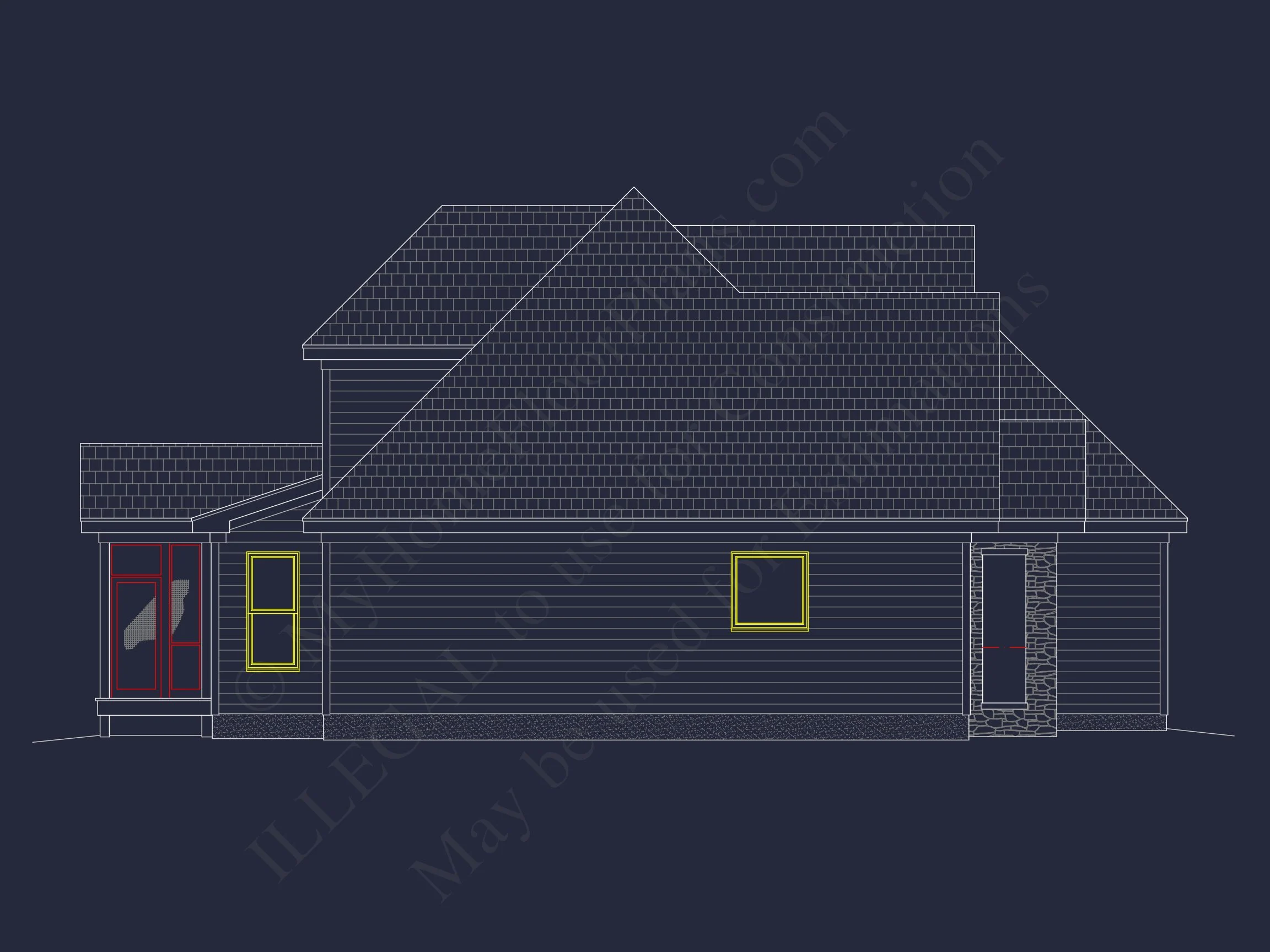 Elegant 2-Story house Plan with Blueprint and Floor Designs