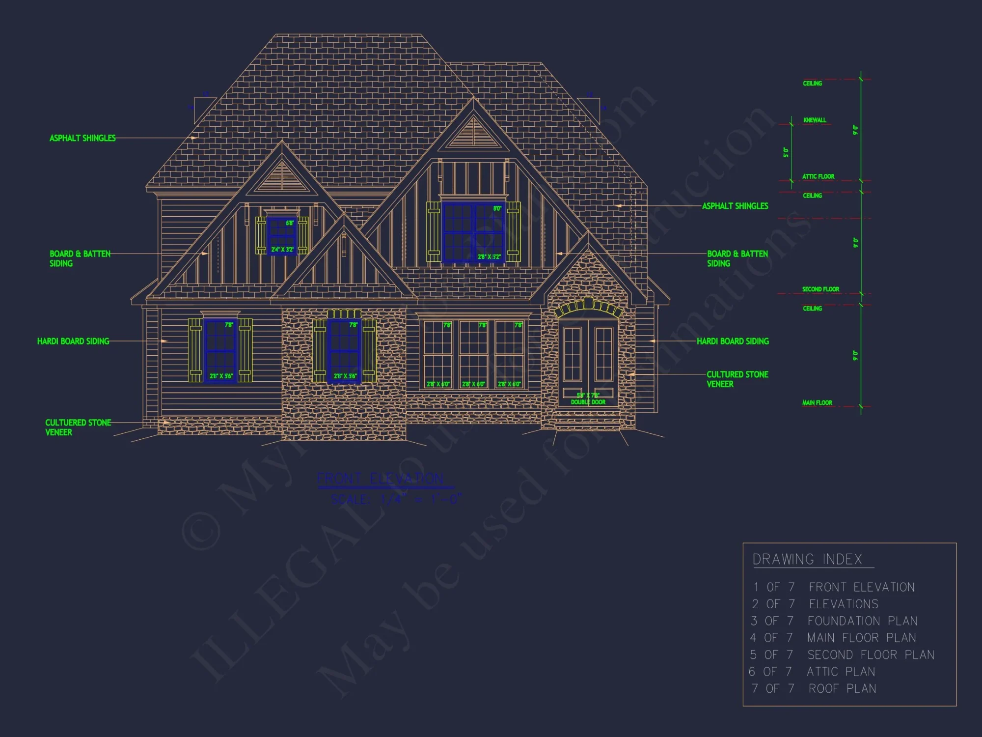 Beautiful house Plan Blueprint with CAD Designs and Floor Plans