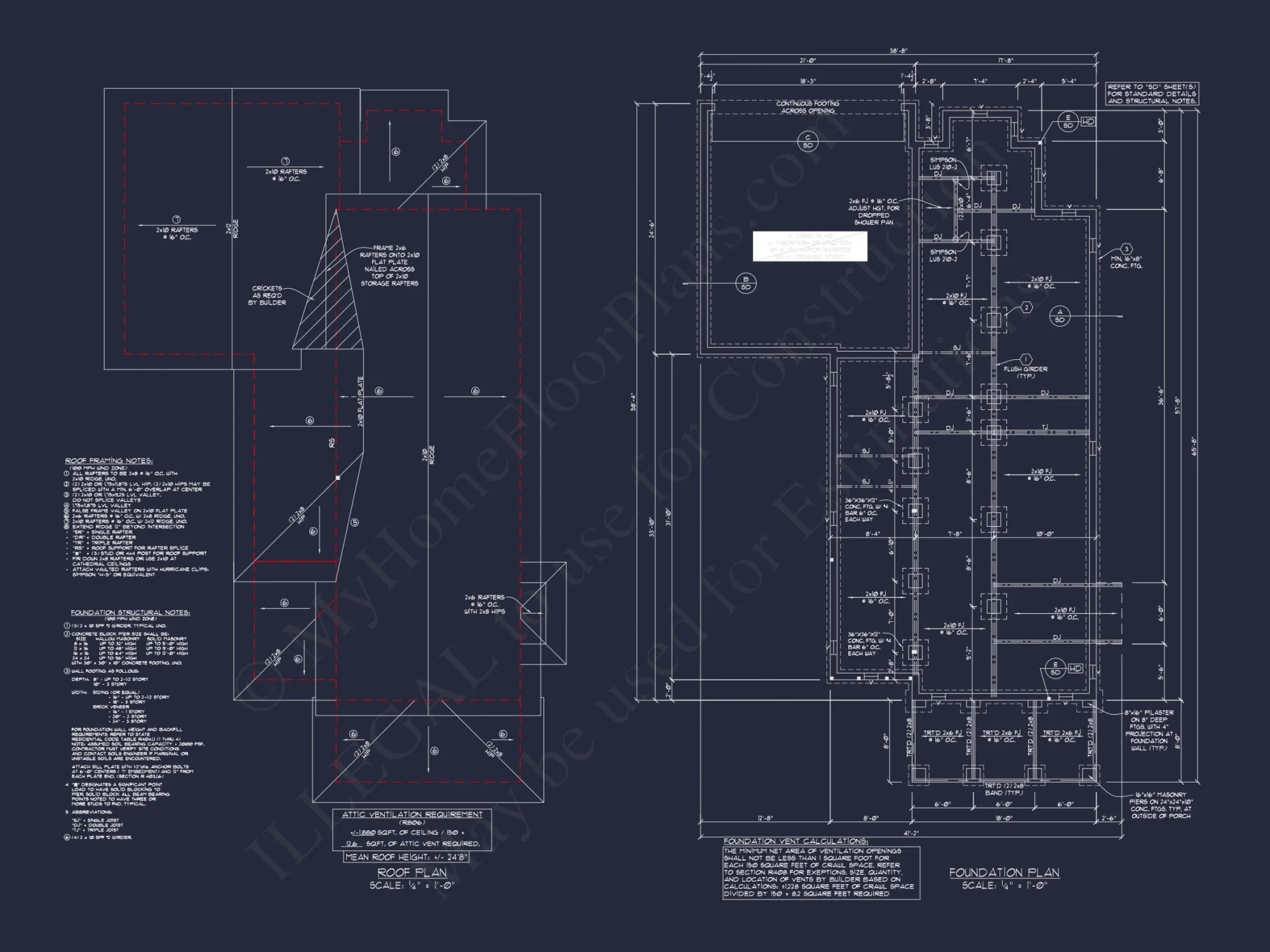 Elegant Craftsman house Plan with Floor Plans and CAD Designs
