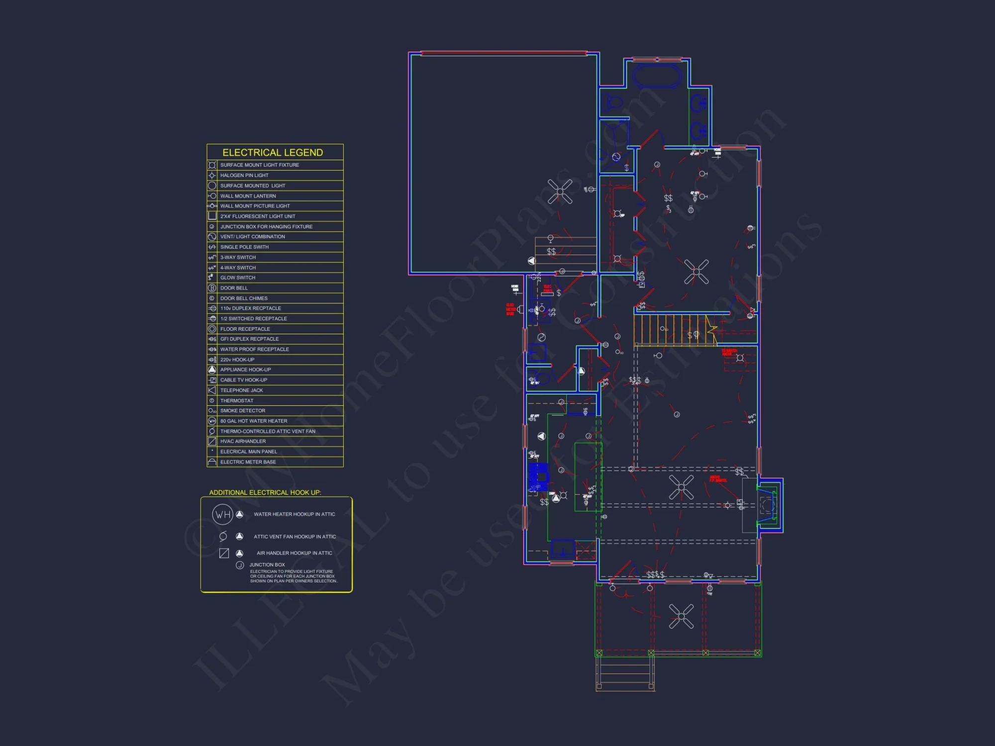 Elegant Craftsman house Plan with Floor Plans and CAD Designs