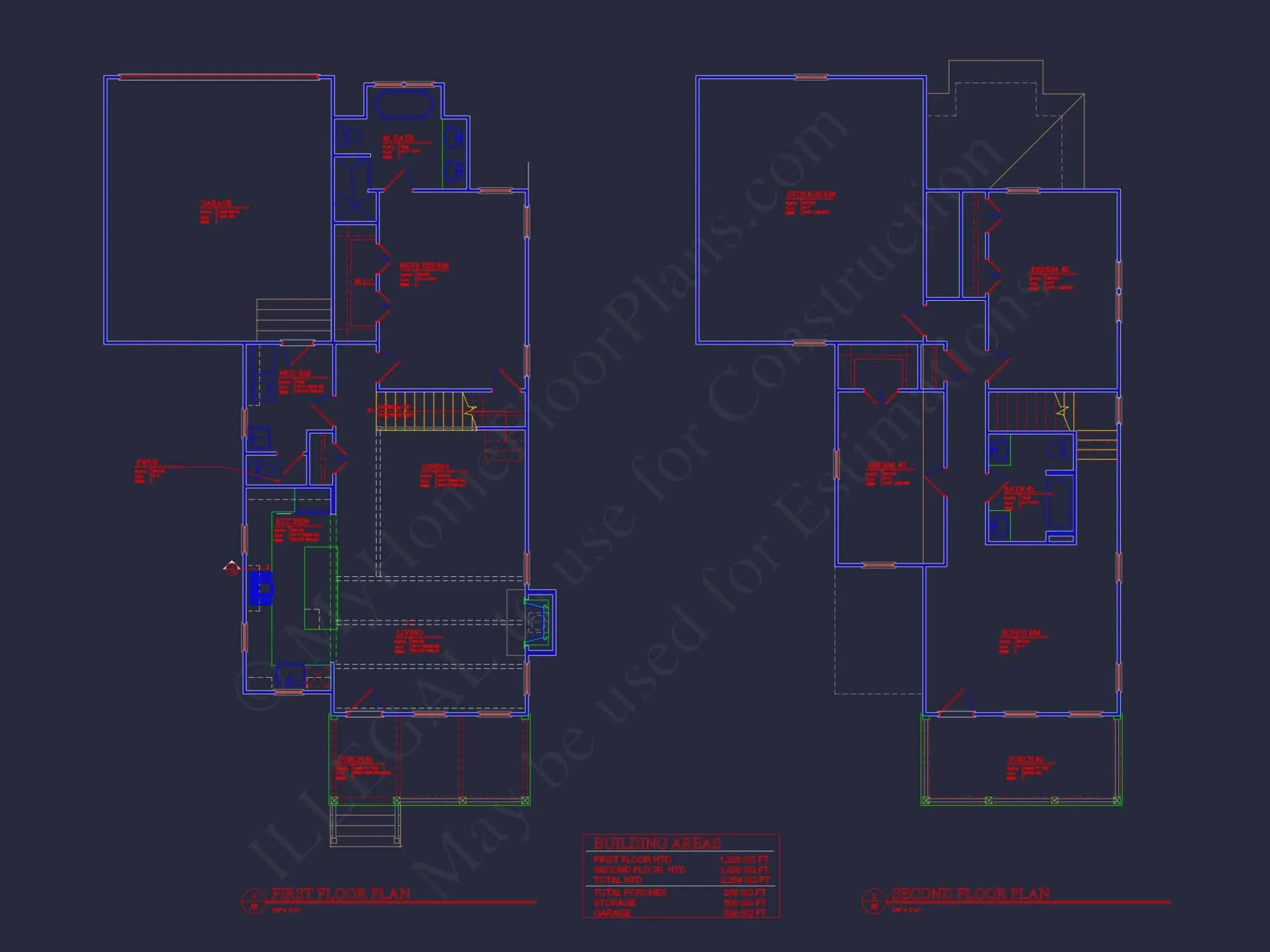 Elegant Craftsman house Plan with Floor Plans and CAD Designs