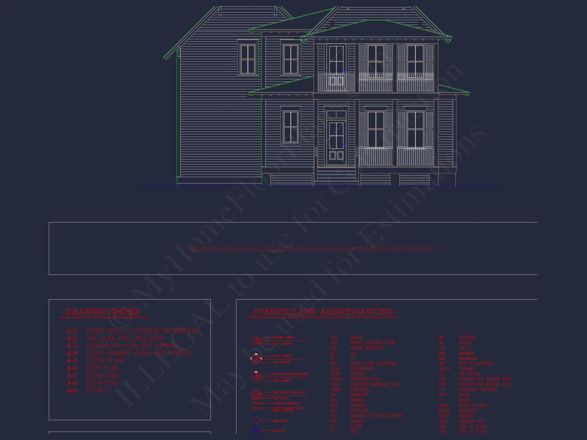 Elegant Craftsman house Plan with Floor Plans and CAD Designs