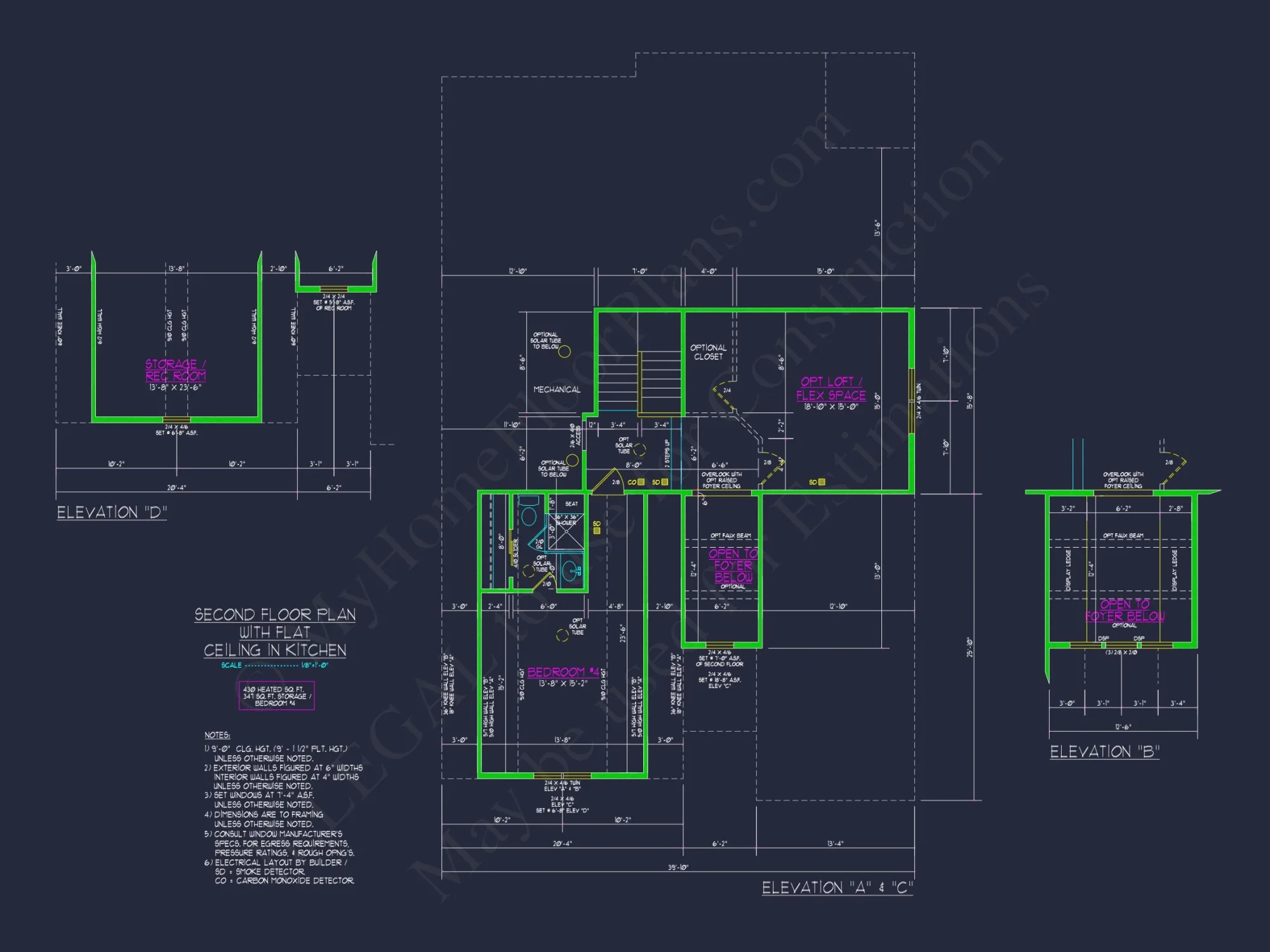 Stylish Craftsman house Plan with Two-Story Floor Designs