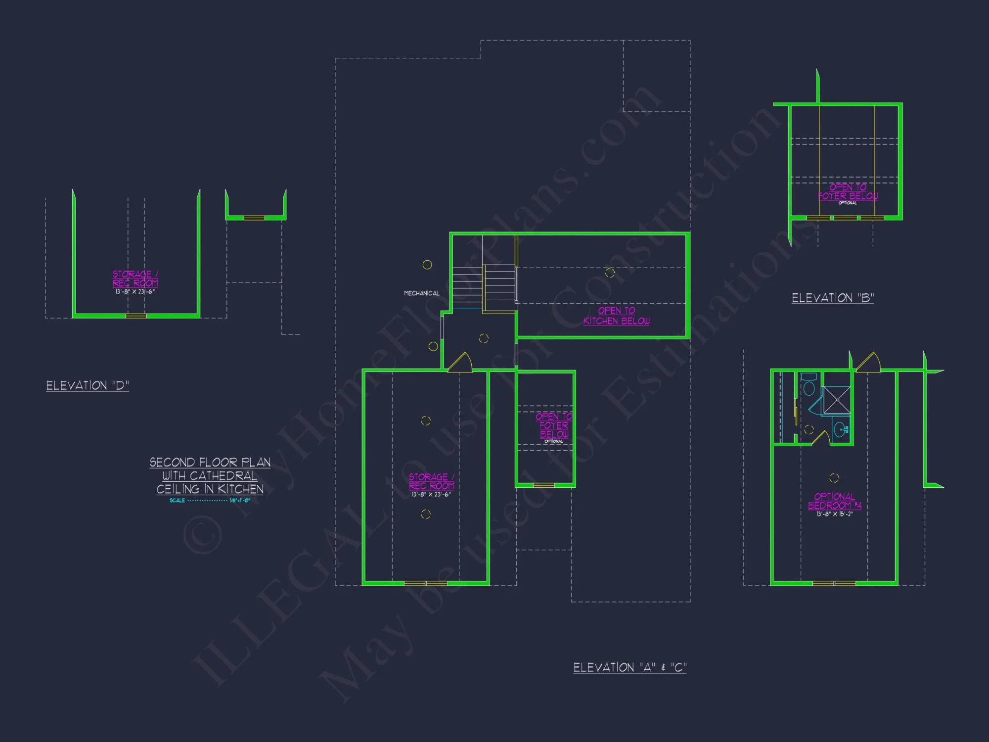 Stylish Craftsman house Plan with Two-Story Floor Designs
