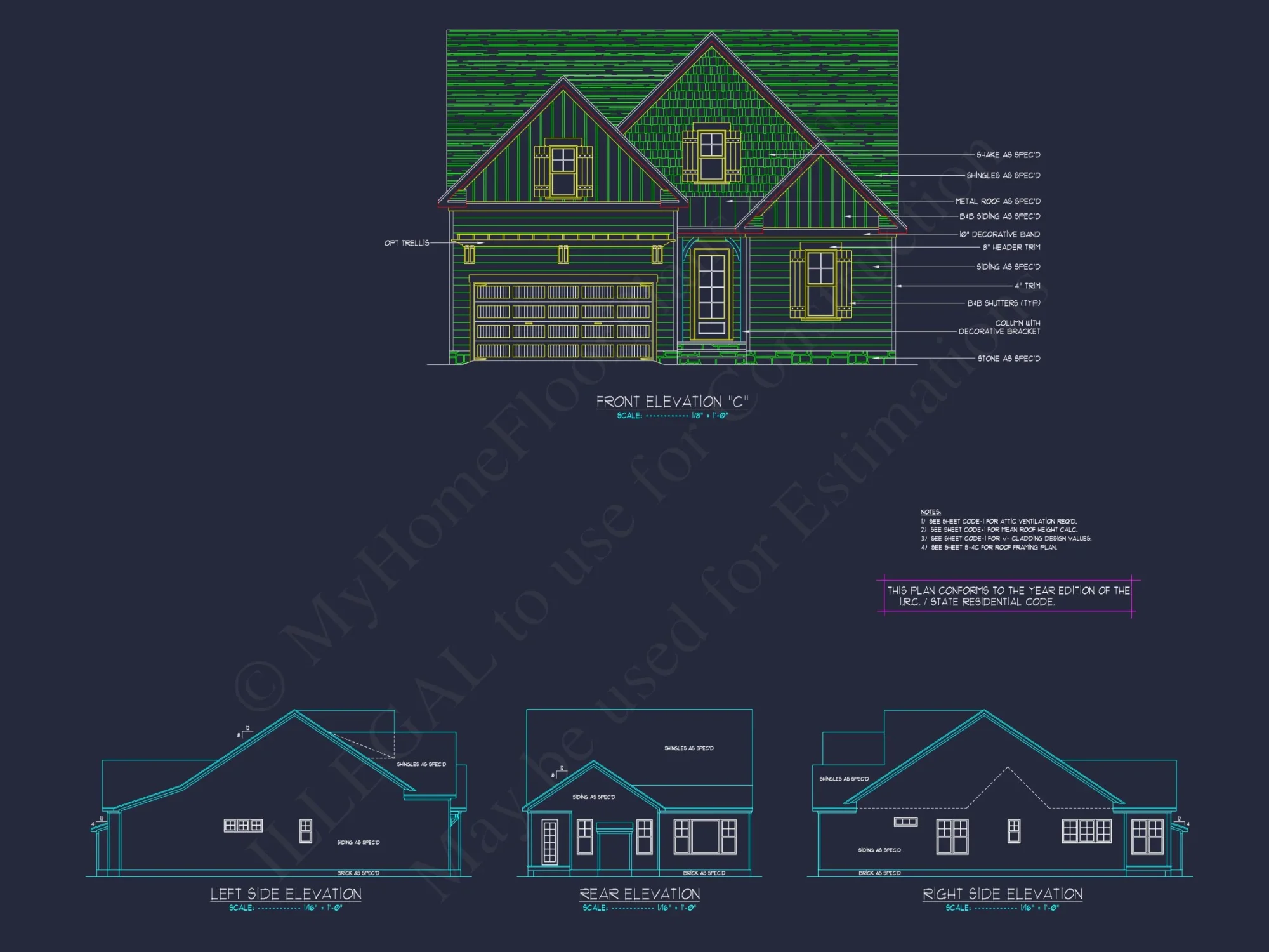 Stylish Craftsman house Plan with Two-Story Floor Designs