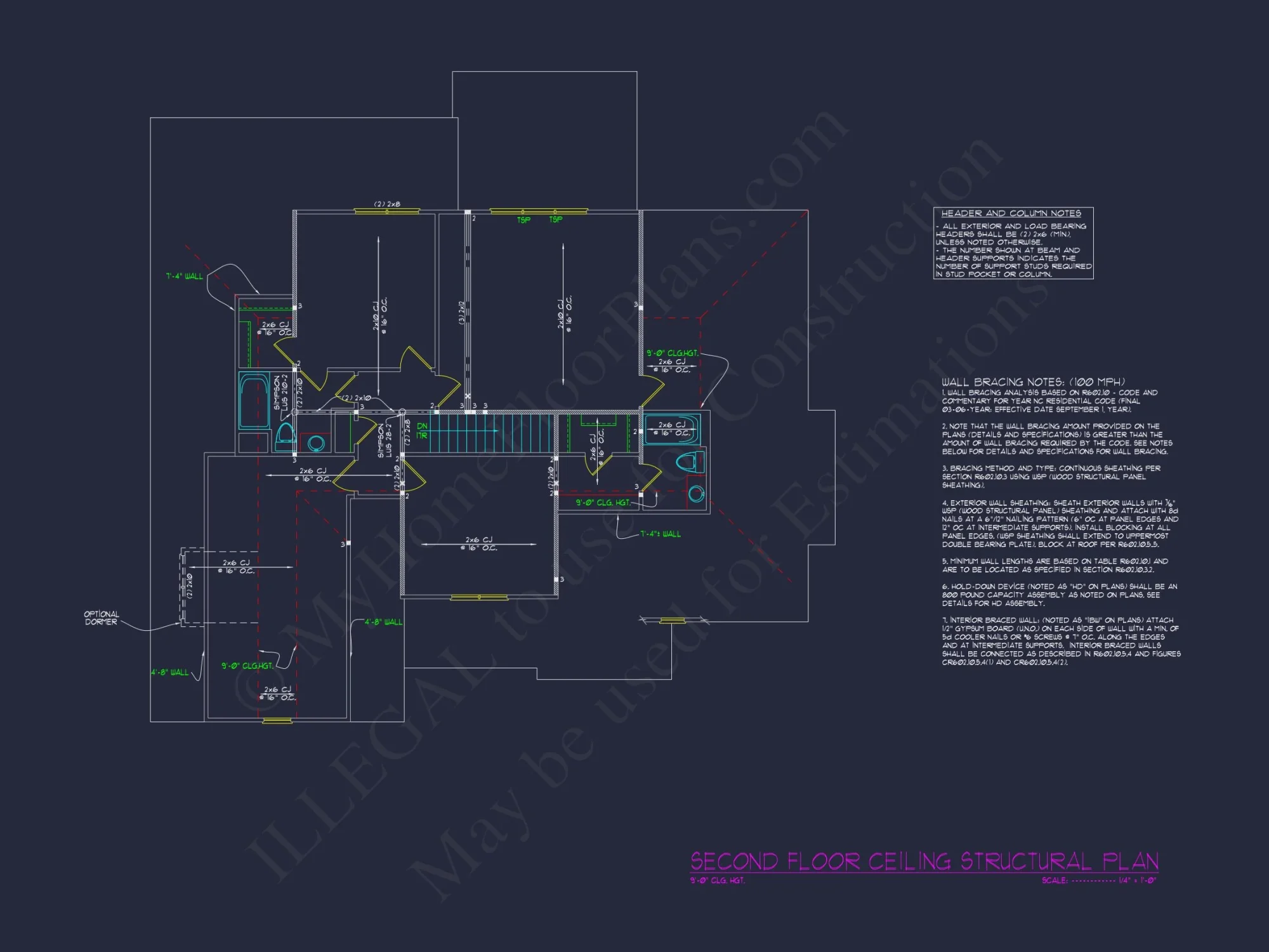 Architecture Blueprint & CAD Floor Designs