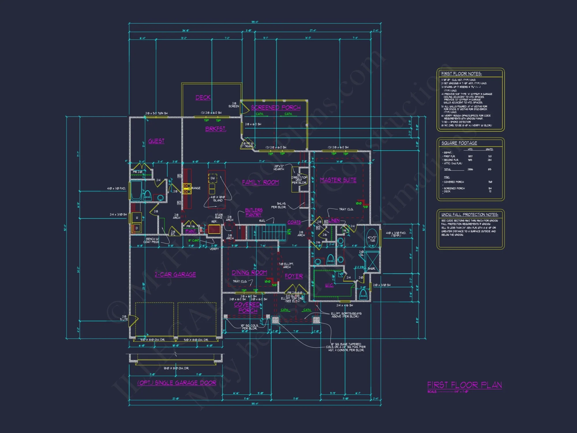 Architecture Blueprint & CAD Floor Designs