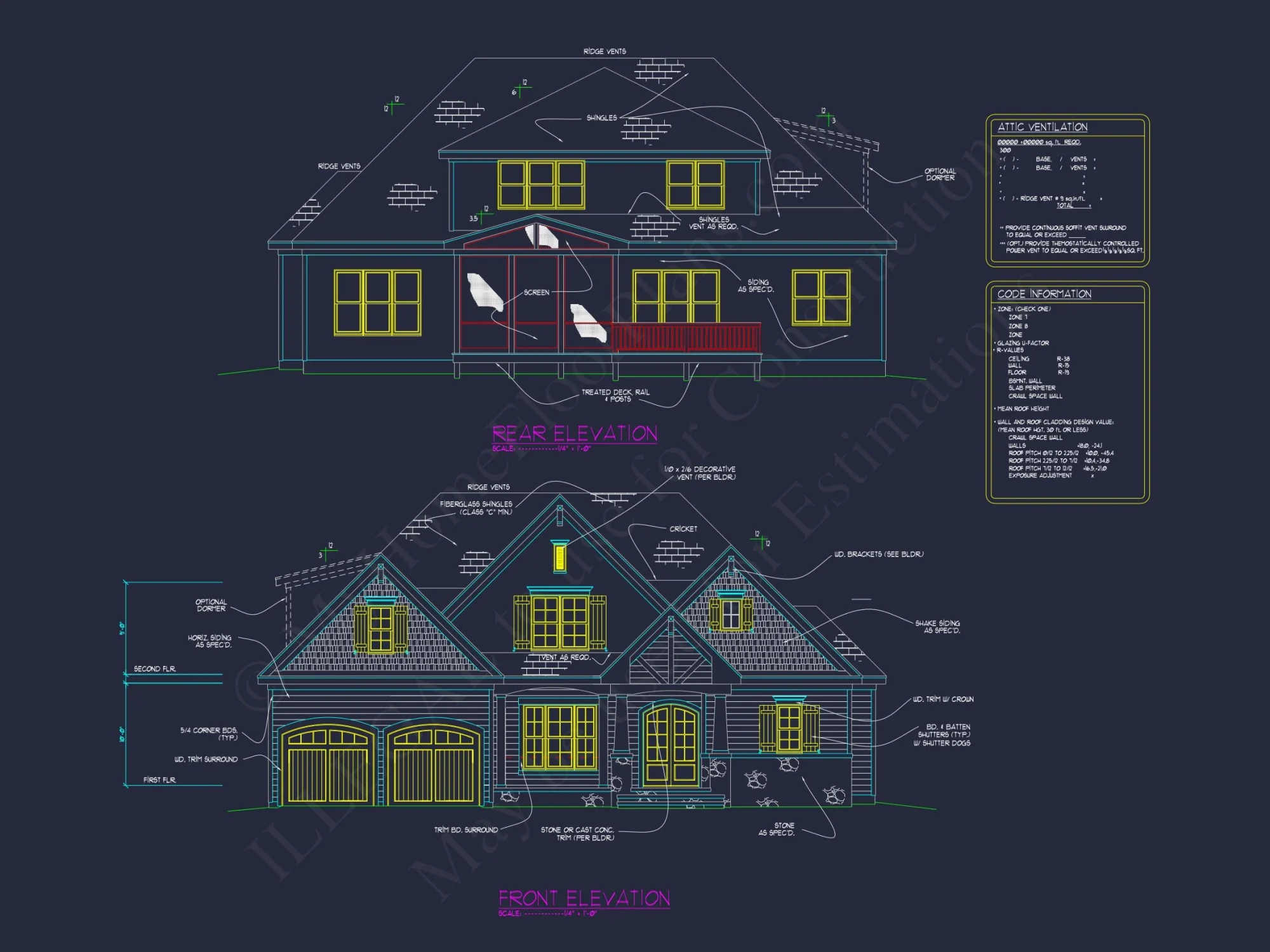 Architecture Blueprint & CAD Floor Designs