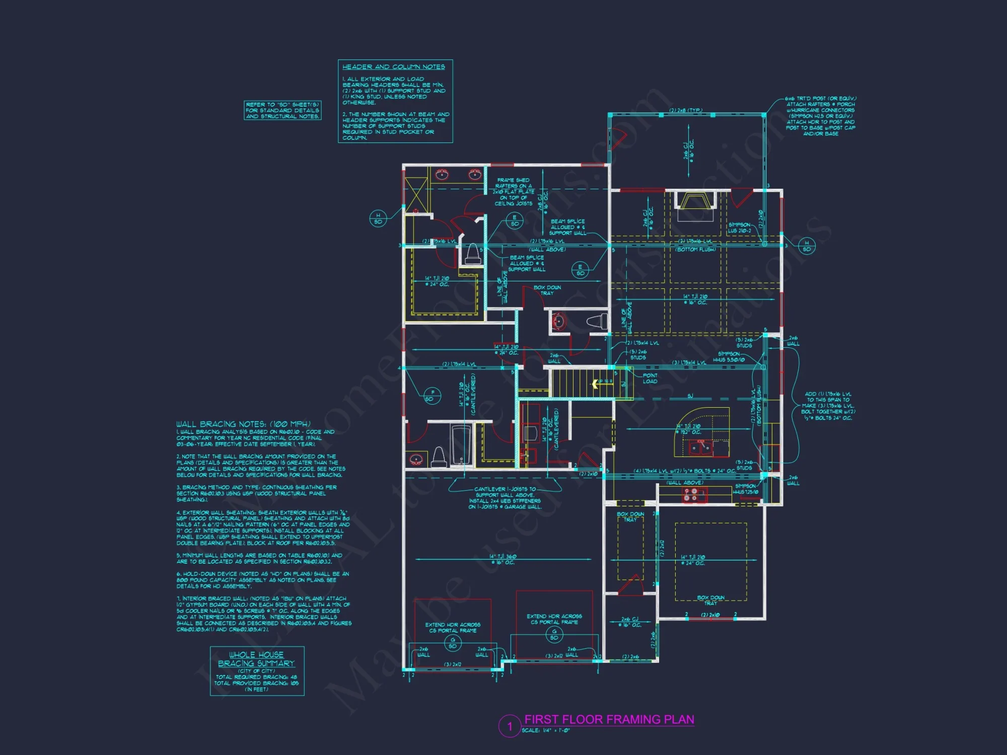 house Plan Design with Floor Plan, CAD Blueprint, and Architecture