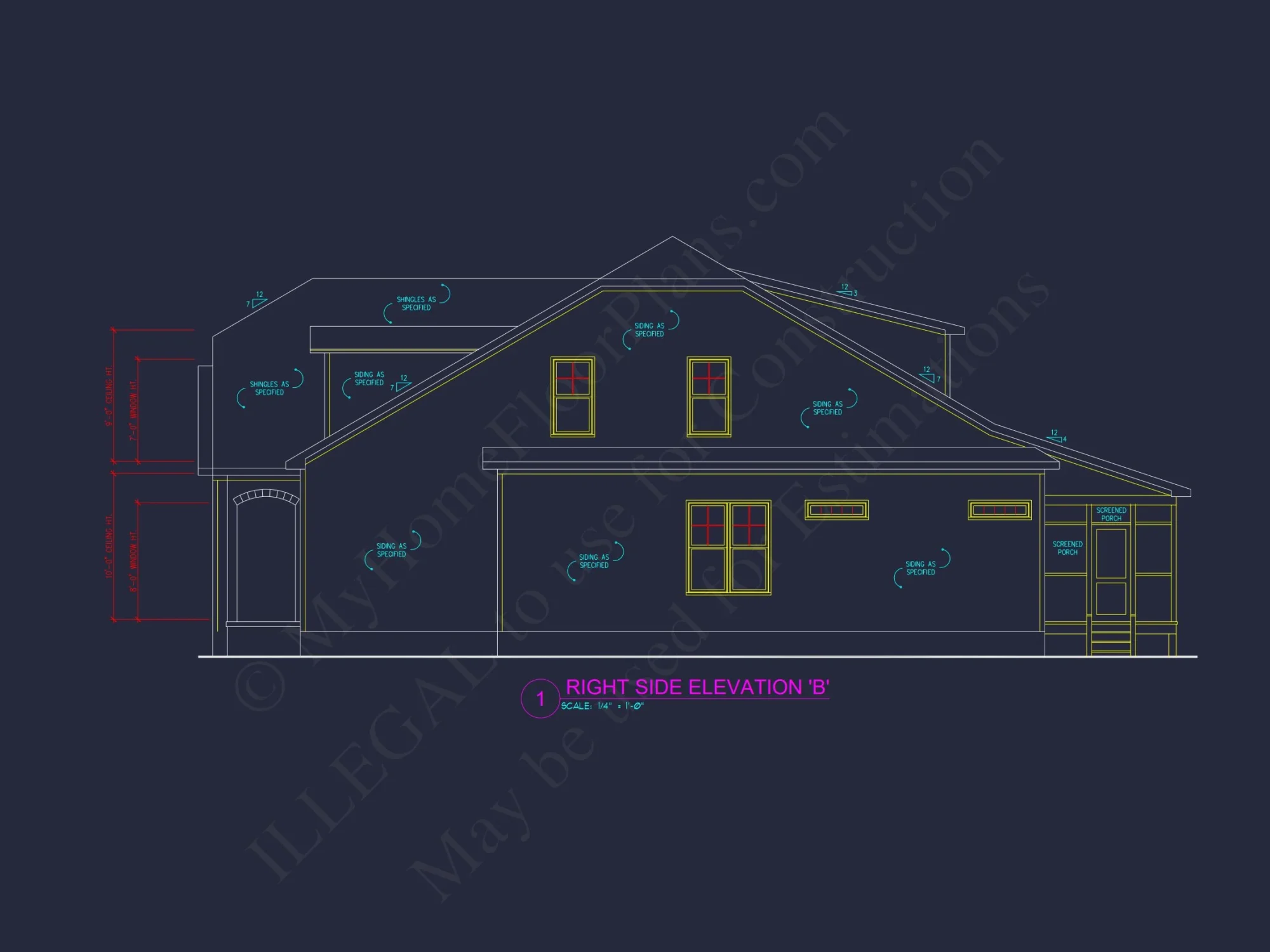 house Plan Design with Floor Plan, CAD Blueprint, and Architecture