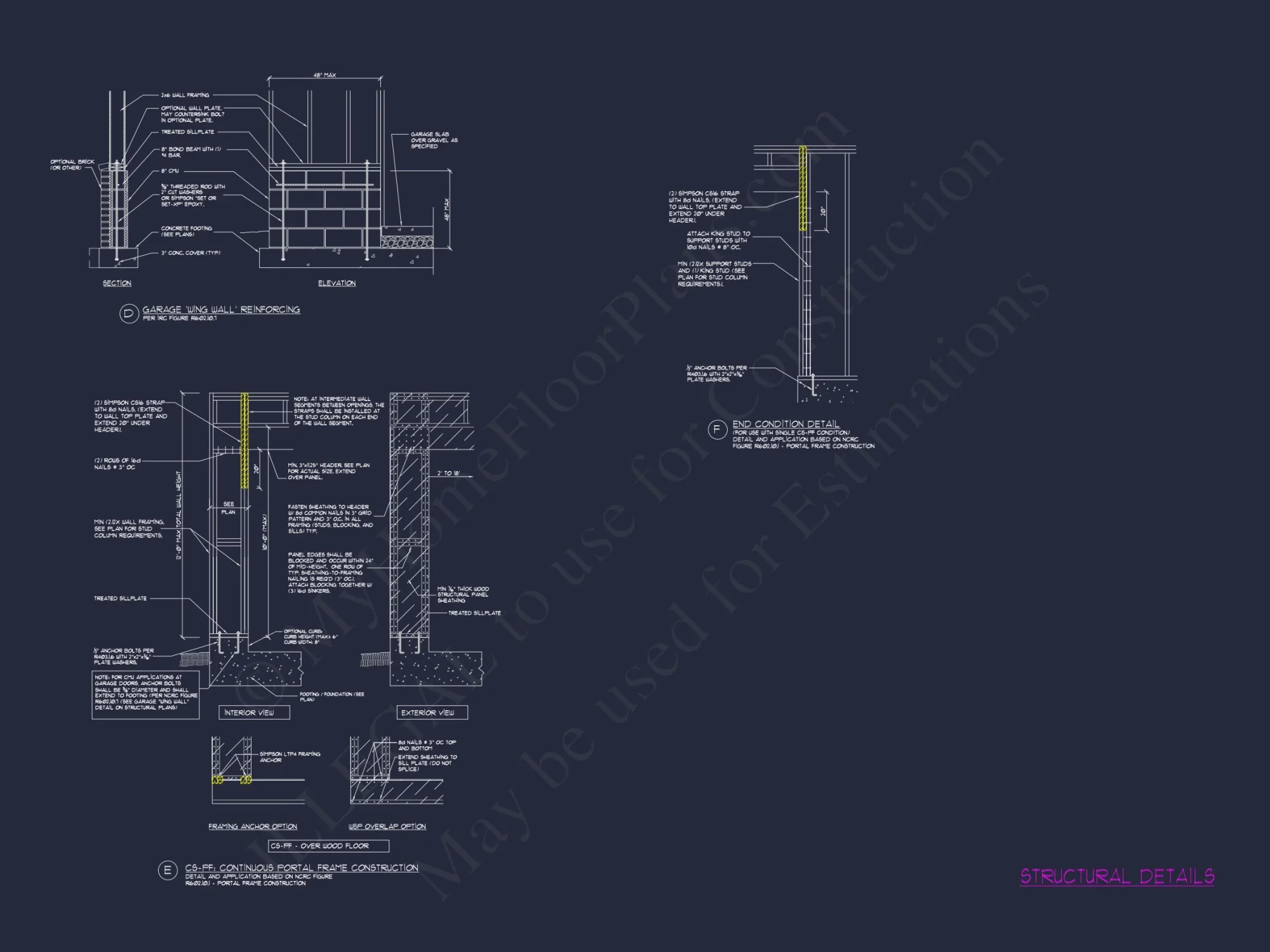 Charming house Floor Plan with 4 Bedrooms, 3.5 Baths & CAD Designs