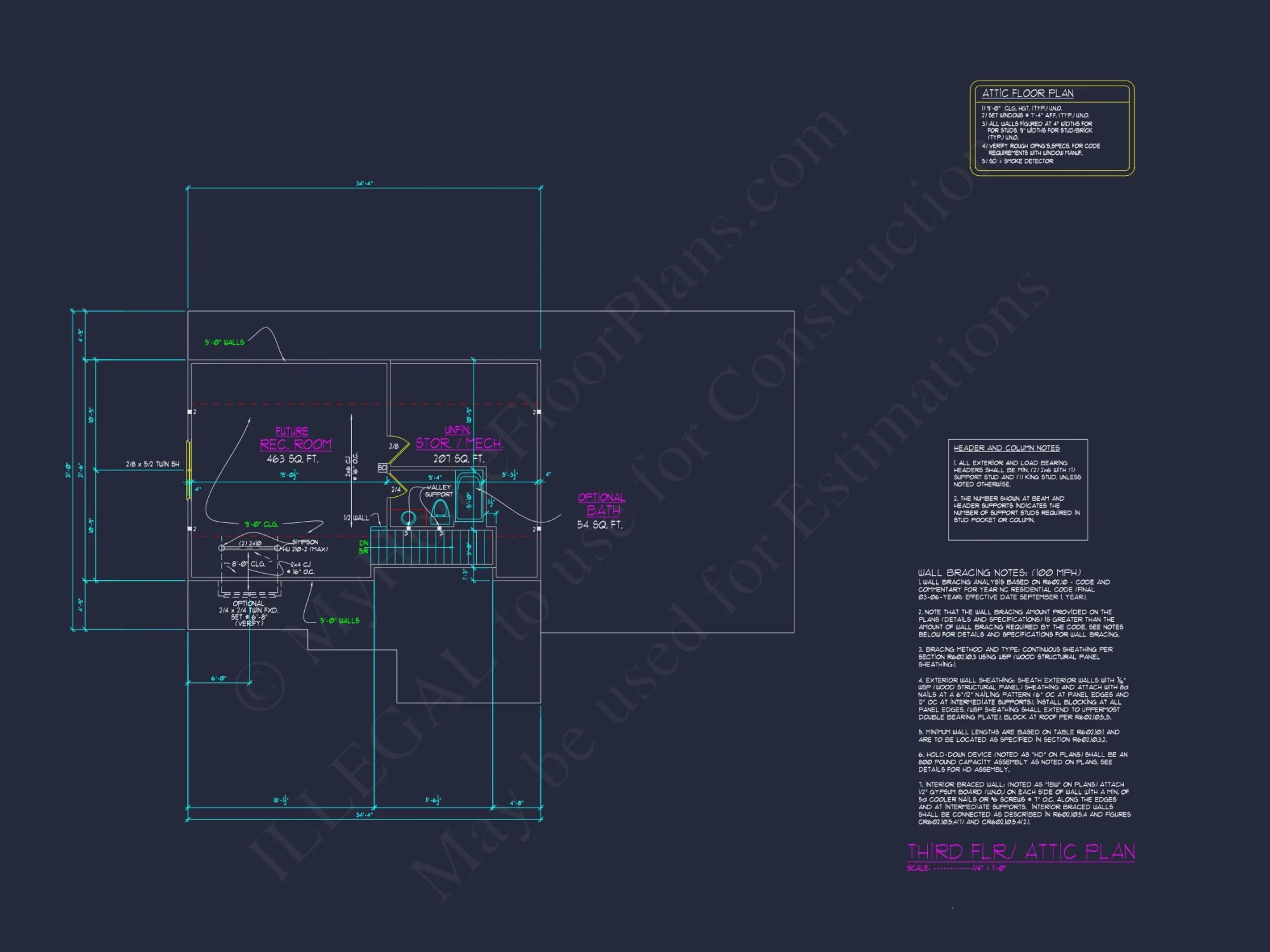 Charming house Floor Plan with 4 Bedrooms, 3.5 Baths & CAD Designs