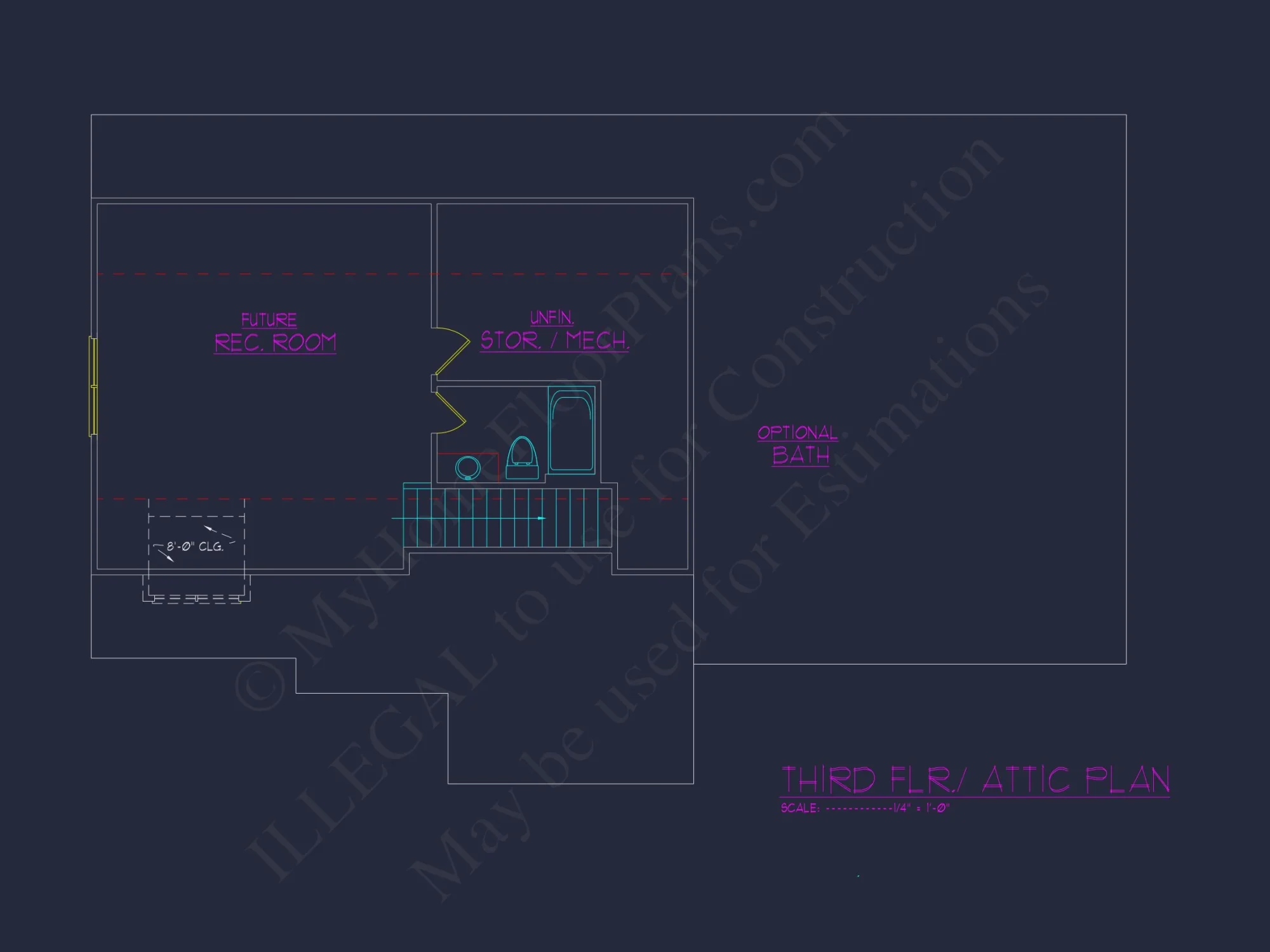 Charming house Floor Plan with 4 Bedrooms, 3.5 Baths & CAD Designs