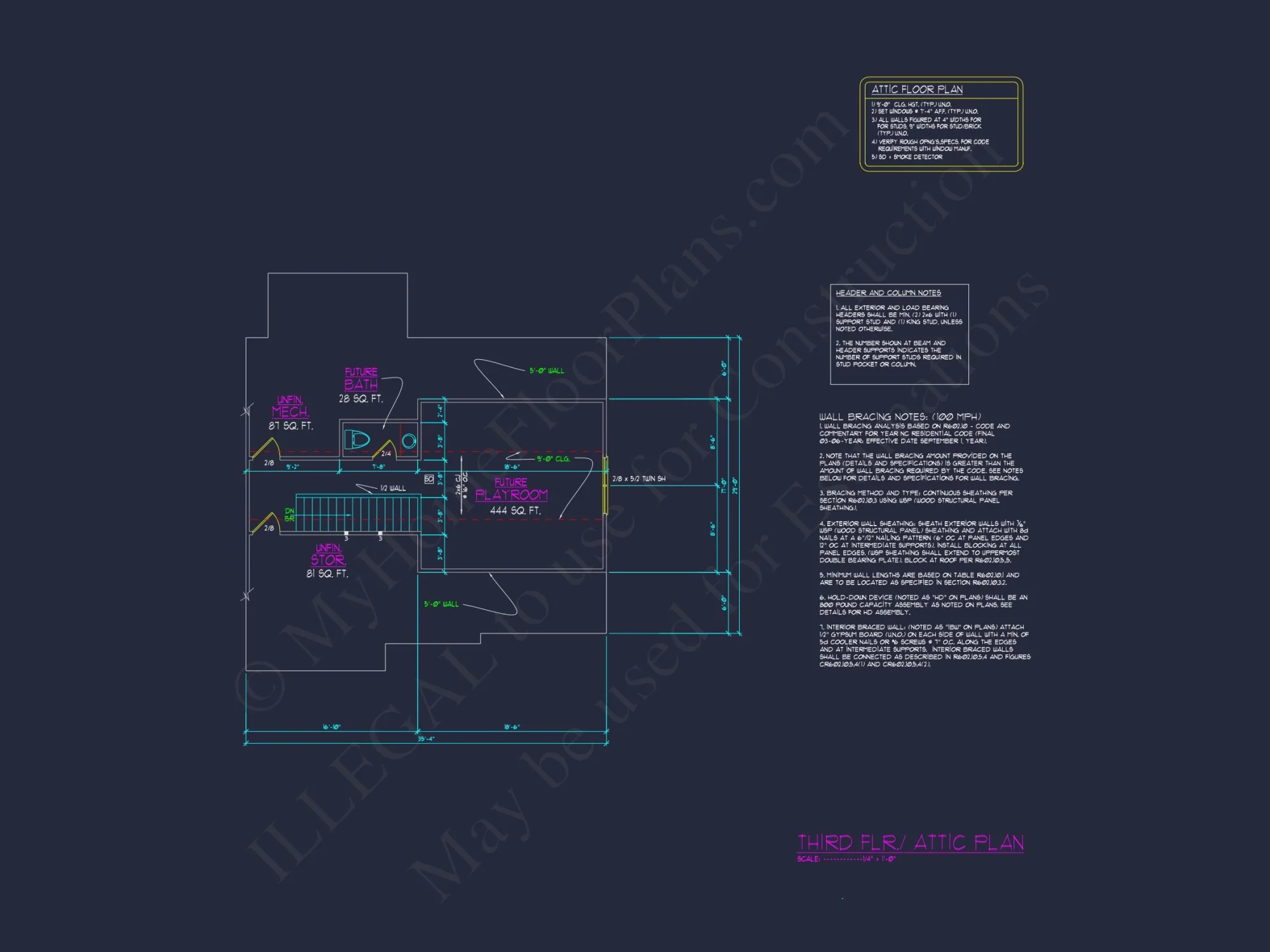 Modern Floor Plan CAD Design