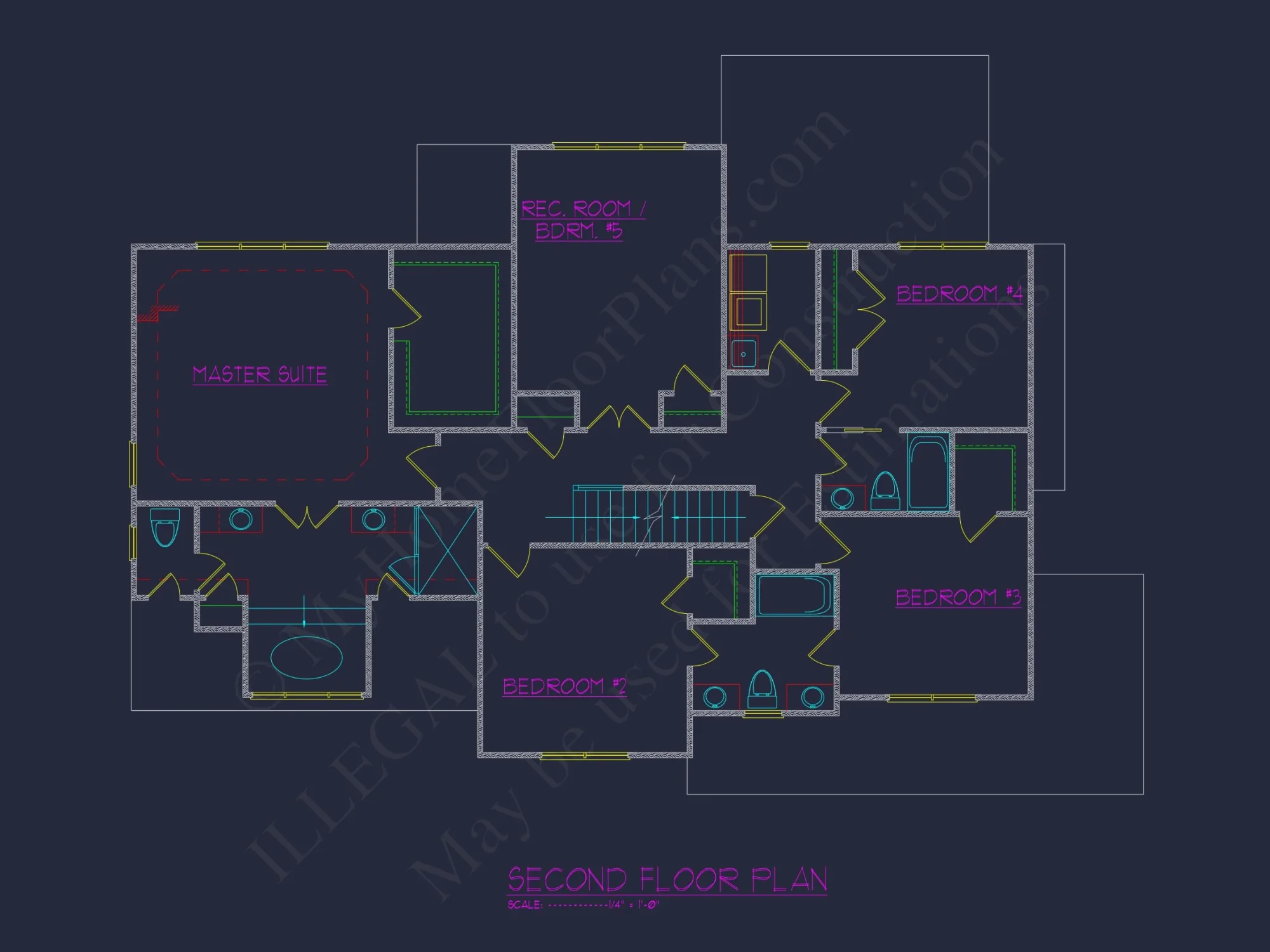 Modern Floor Plan CAD Design