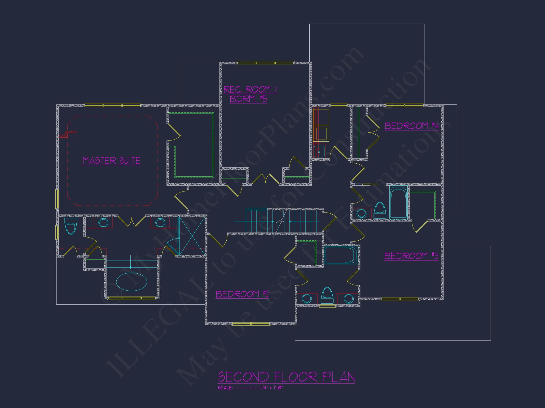 Modern Floor Plan CAD Design