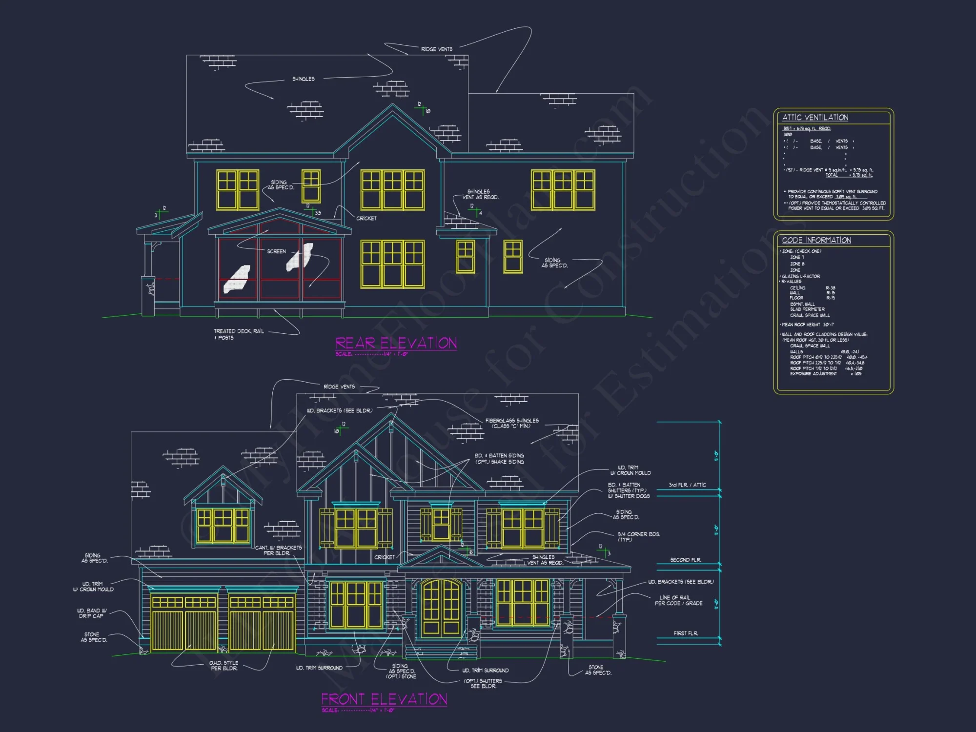 Elegant house Plan with 2.5 Floors