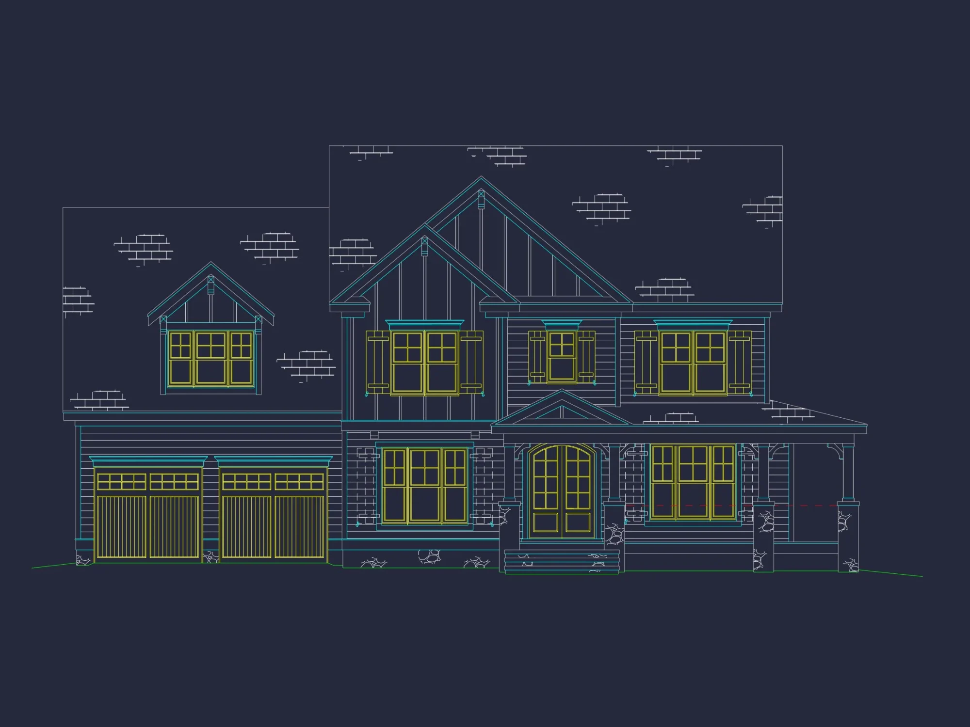 Modern Floor Plan CAD Design